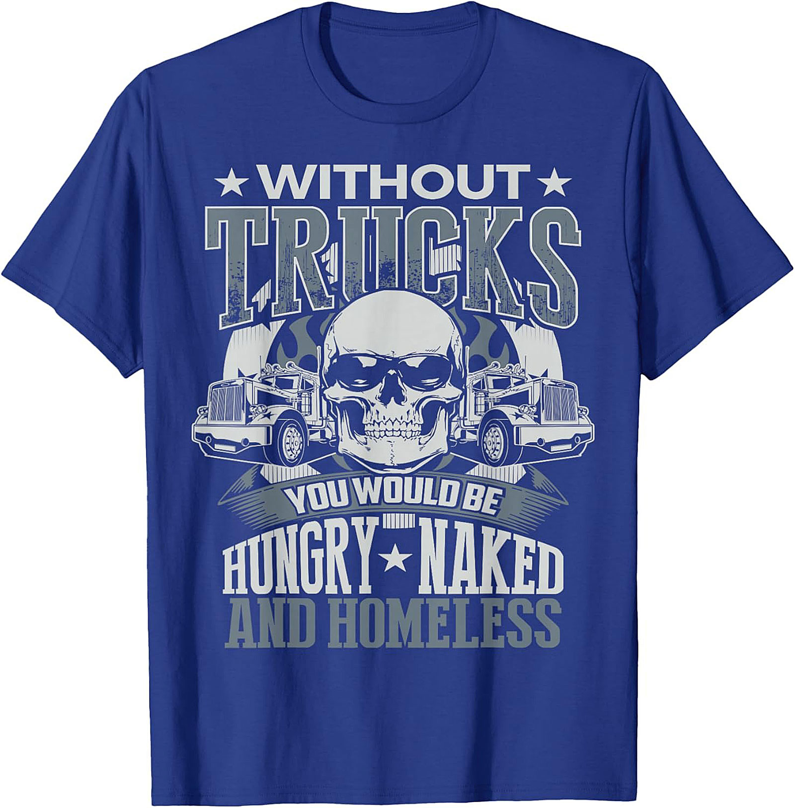 Essential Trucker Graphic Tee Hungry Naked Homeless