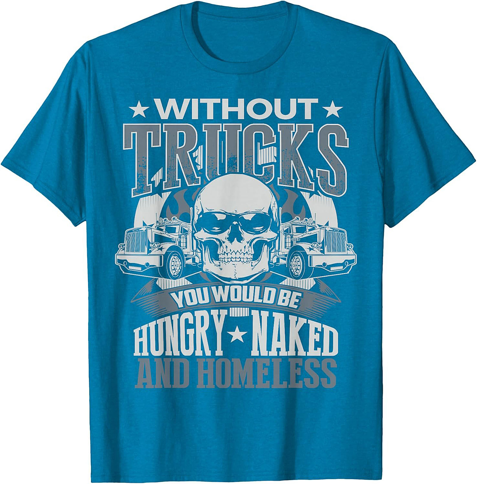 Essential Trucker Graphic Tee Hungry Naked Homeless