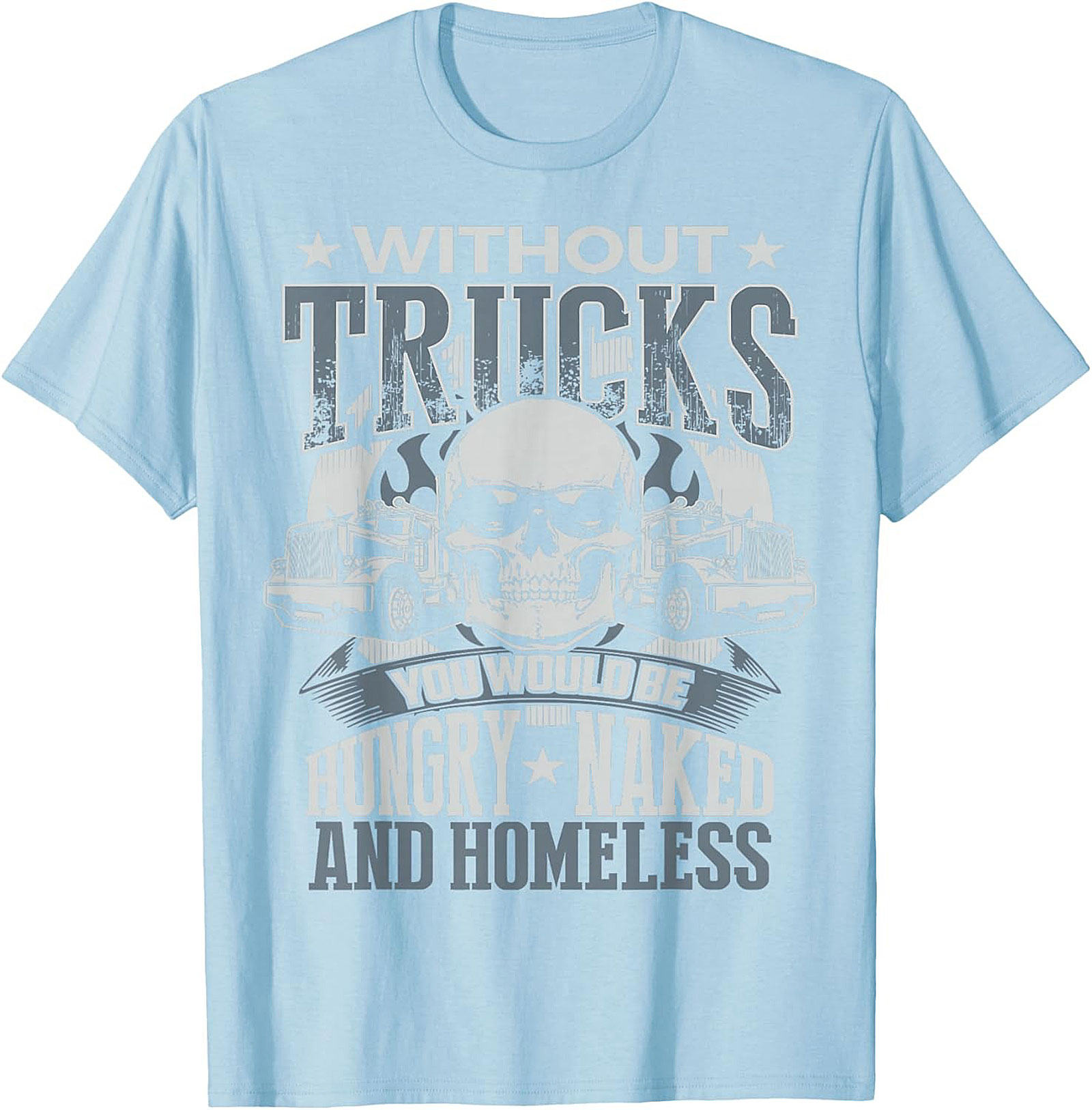 Essential Trucker Graphic Tee Hungry Naked Homeless