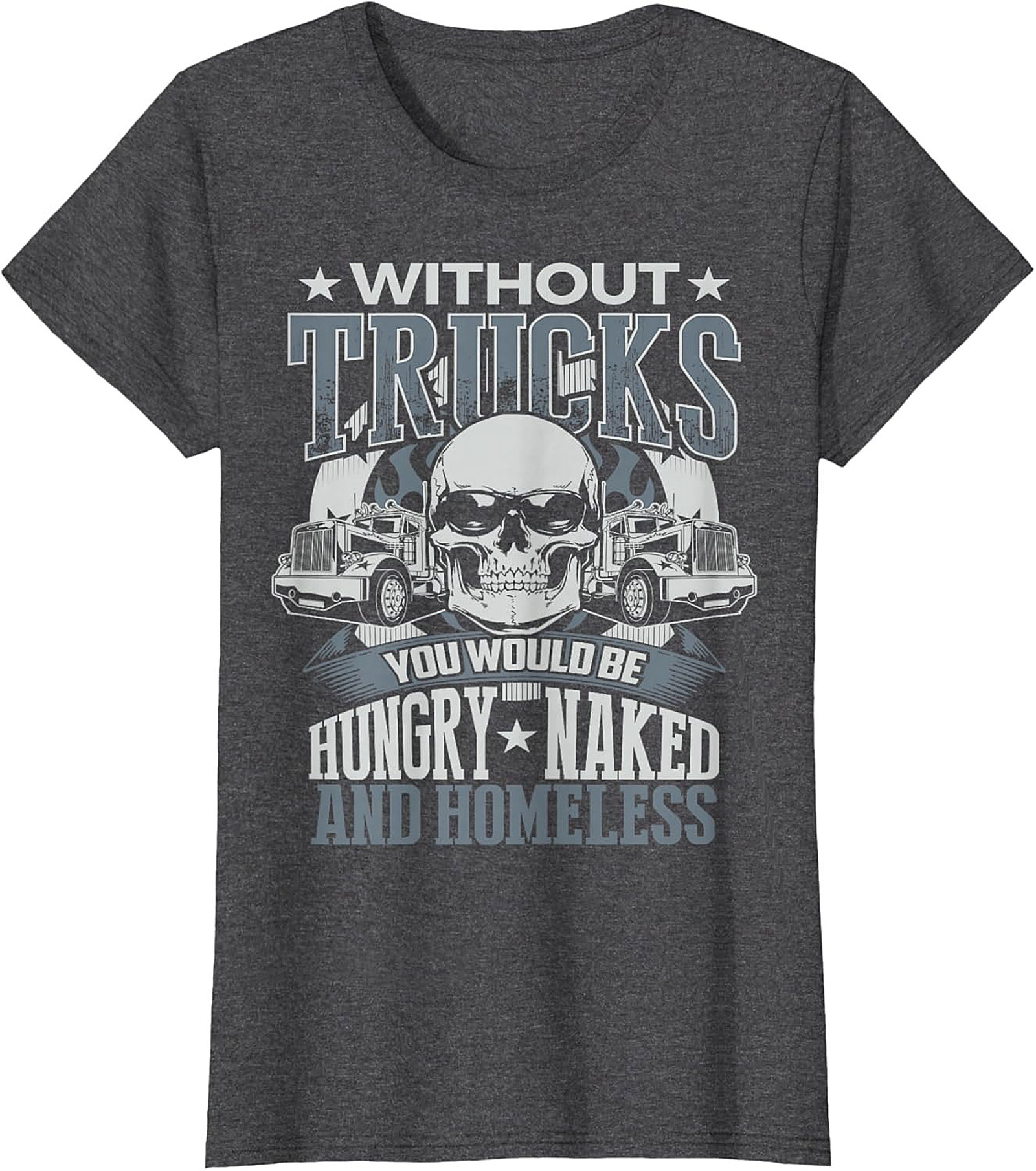 Essential Trucker Graphic Tee Hungry Naked Homeless
