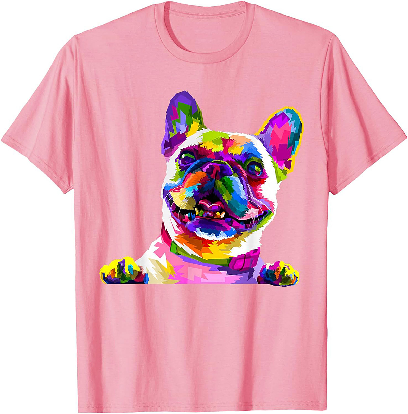 Pop Art French Bulldog T-Shirt: Vibrant Frenchie Lover Graphic Tee