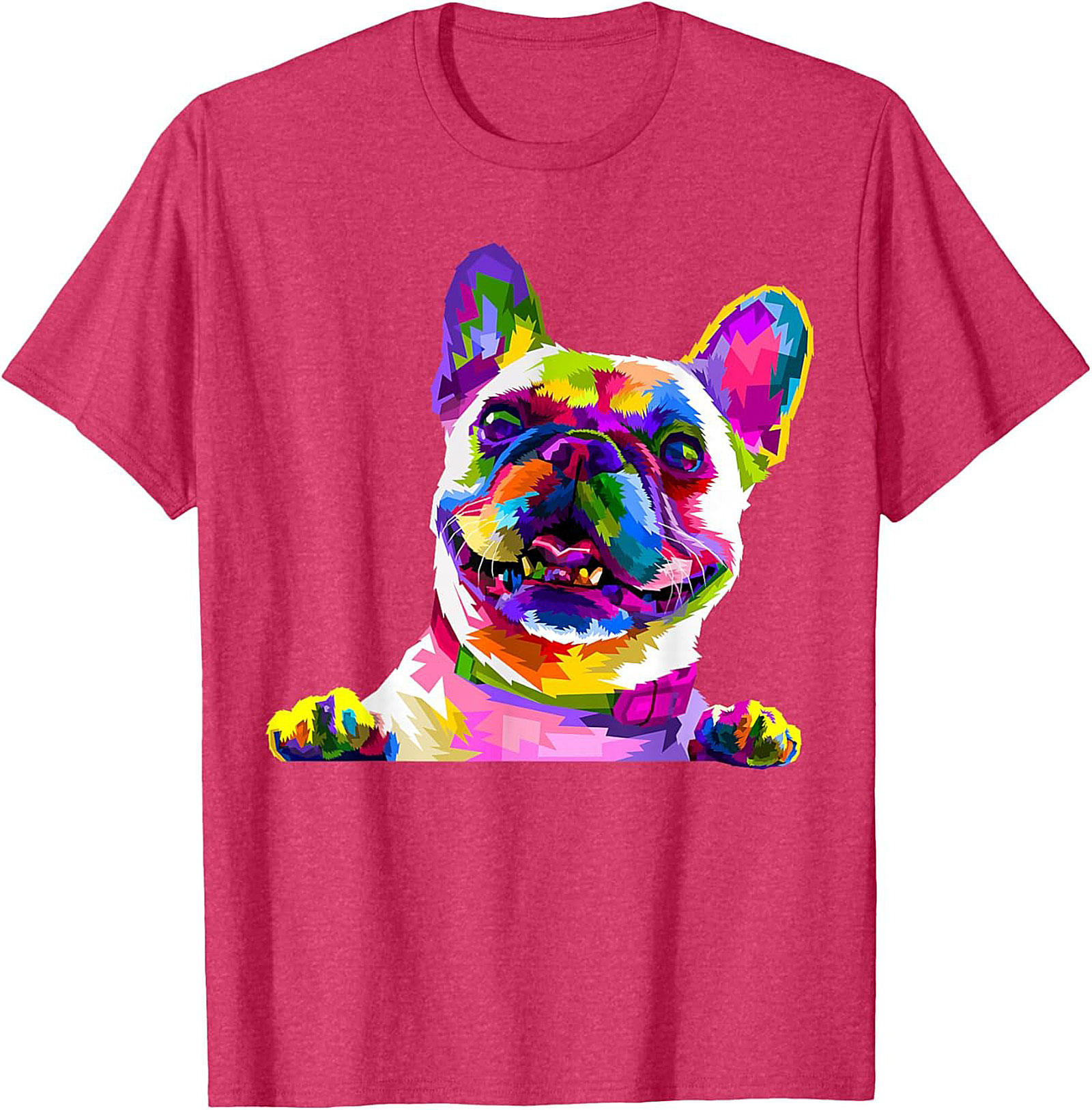 Pop Art French Bulldog T-Shirt: Vibrant Frenchie Lover Graphic Tee