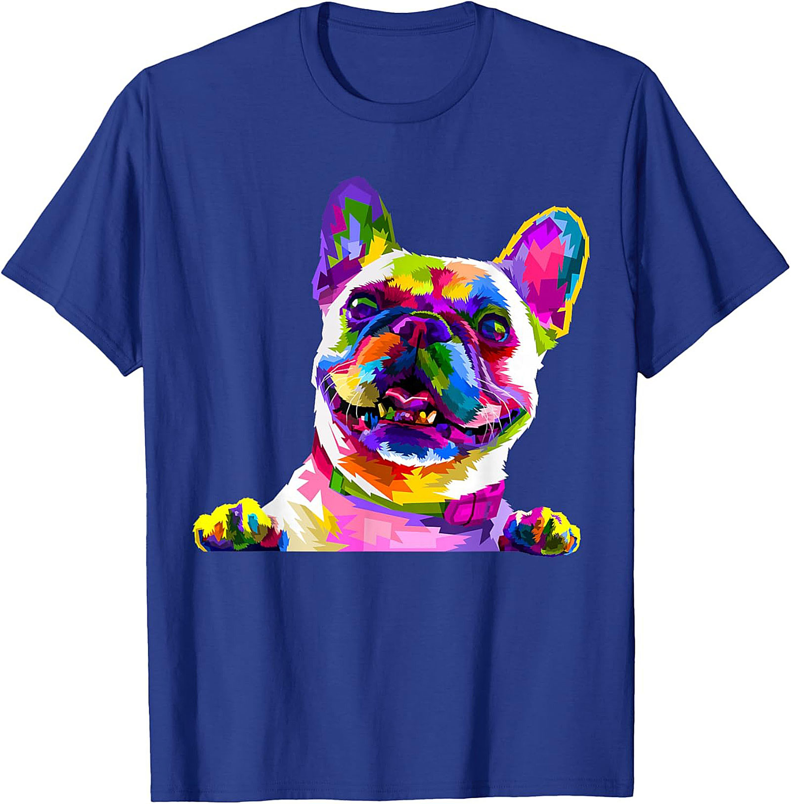 Pop Art French Bulldog T-Shirt: Vibrant Frenchie Lover Graphic Tee