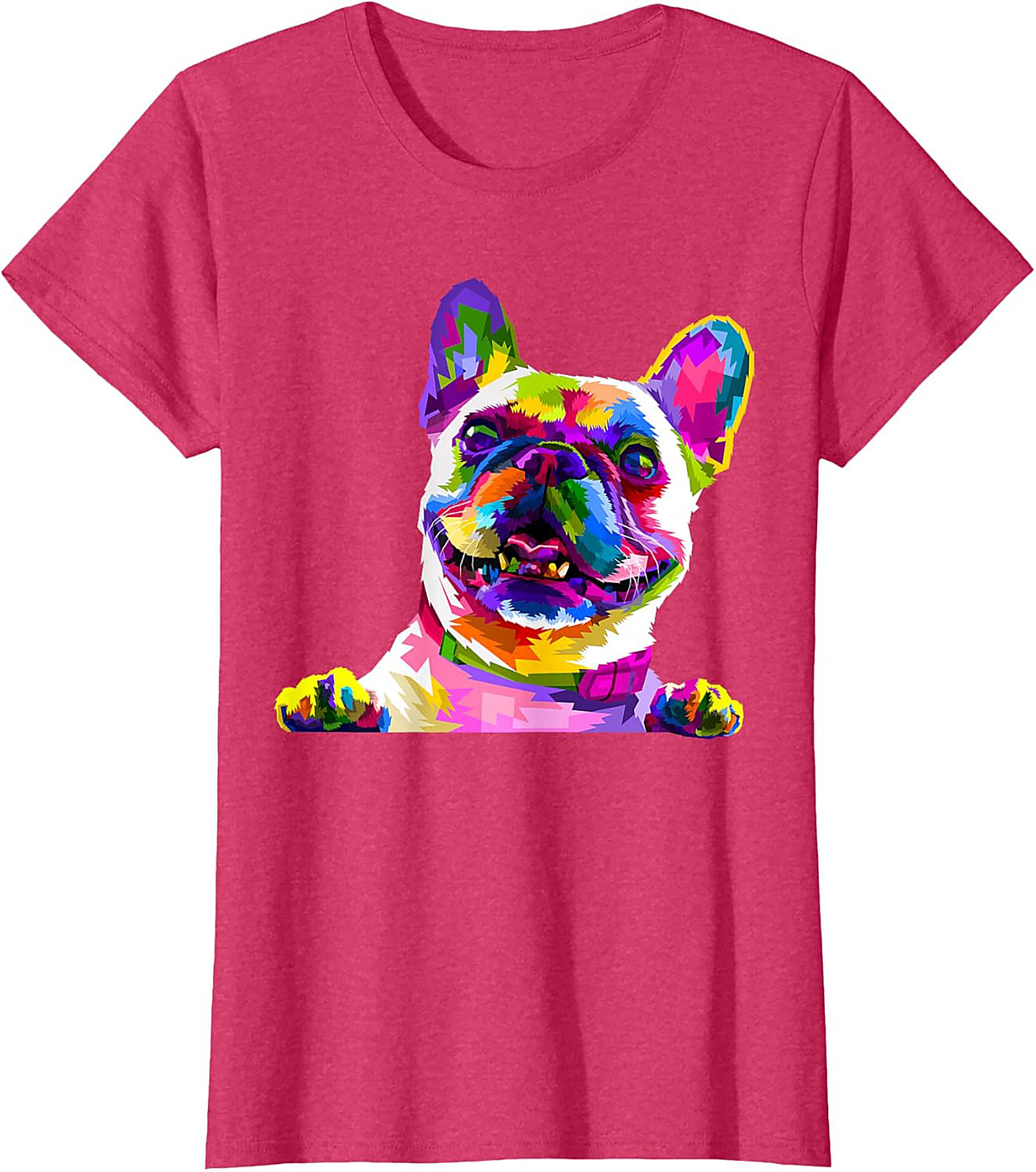 Pop Art French Bulldog T-Shirt: Vibrant Frenchie Lover Graphic Tee