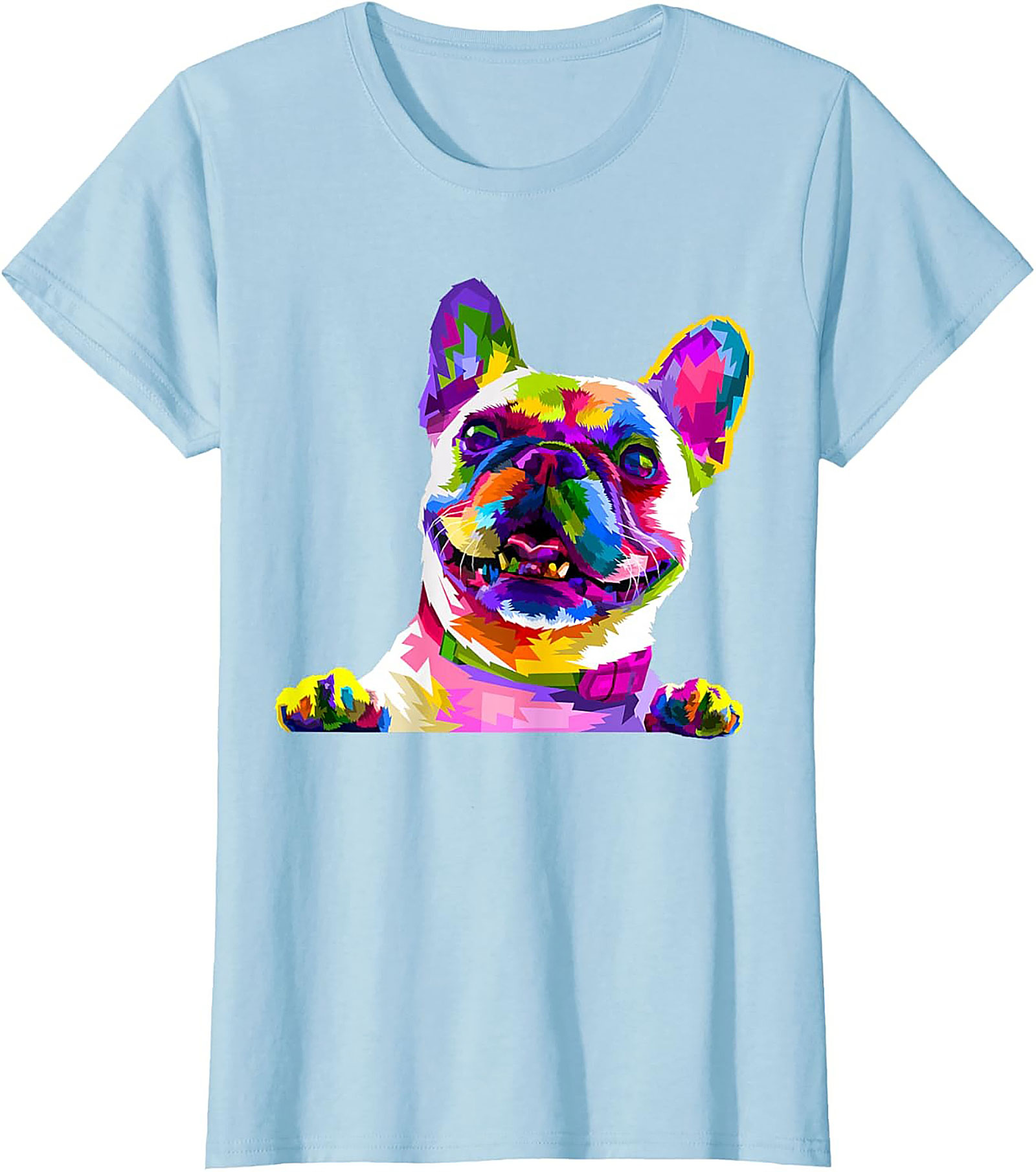 Pop Art French Bulldog T-Shirt: Vibrant Frenchie Lover Graphic Tee