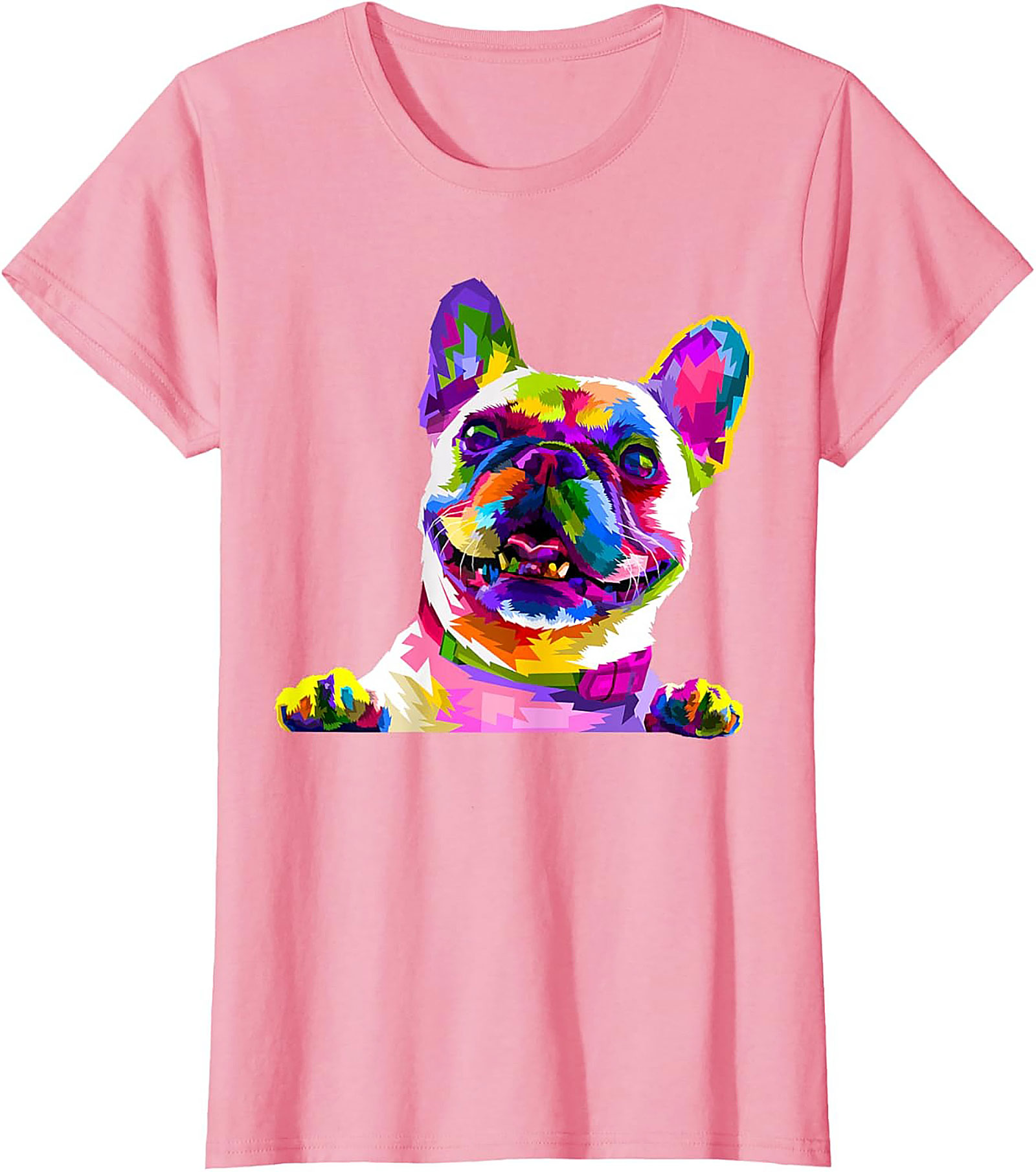 Pop Art French Bulldog T-Shirt: Vibrant Frenchie Lover Graphic Tee