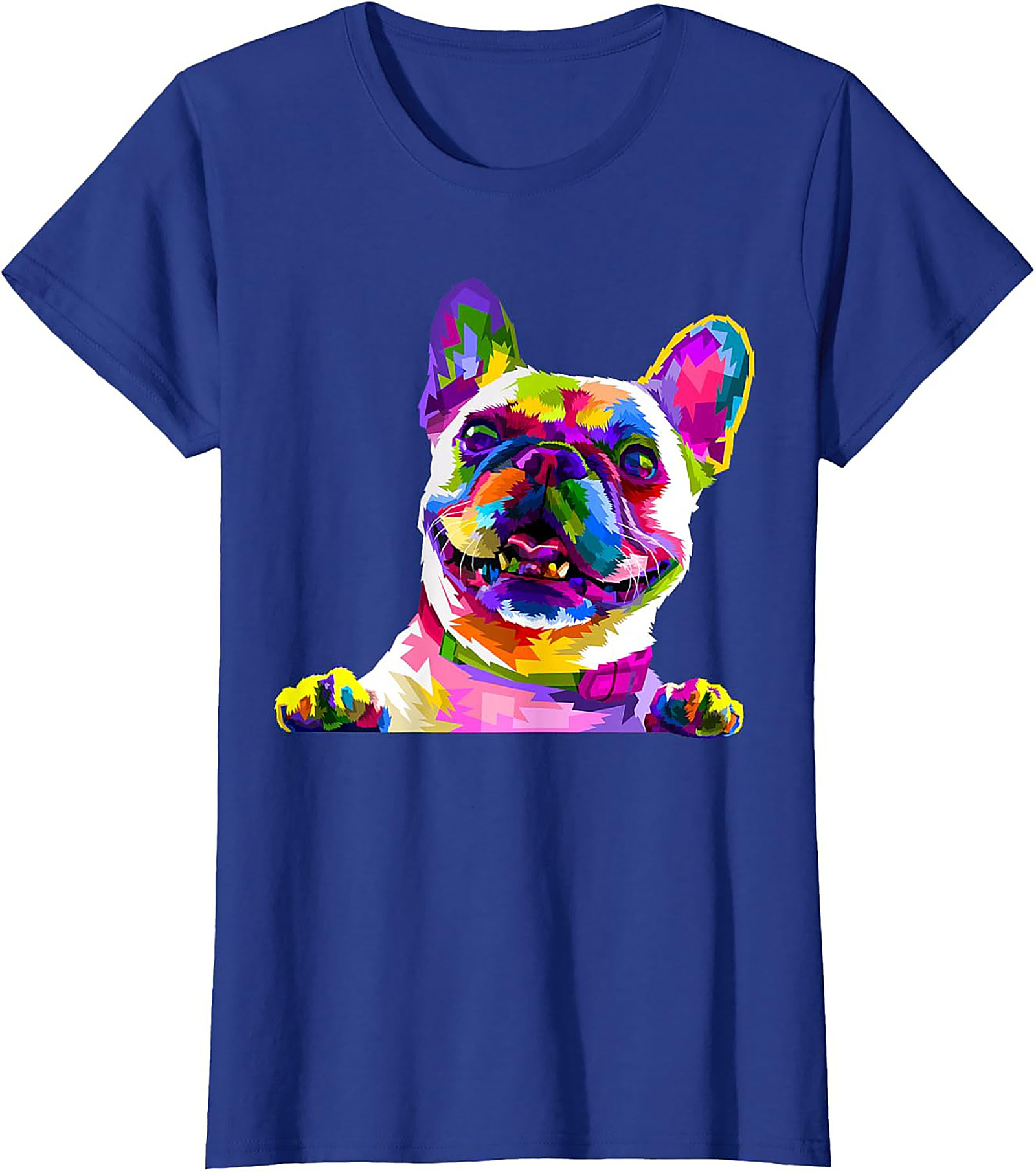 Pop Art French Bulldog T-Shirt: Vibrant Frenchie Lover Graphic Tee