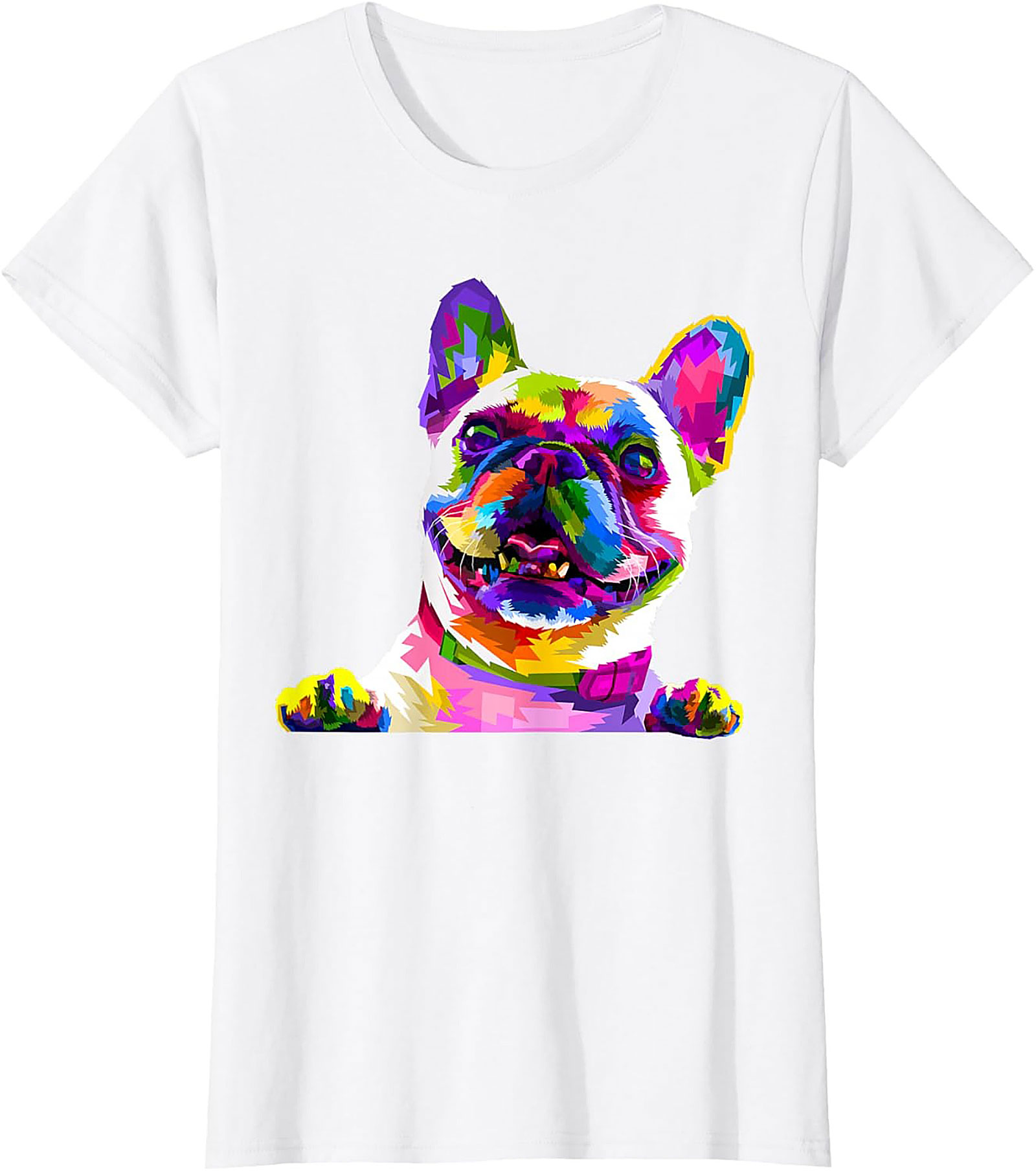 Pop Art French Bulldog T-Shirt: Vibrant Frenchie Lover Graphic Tee