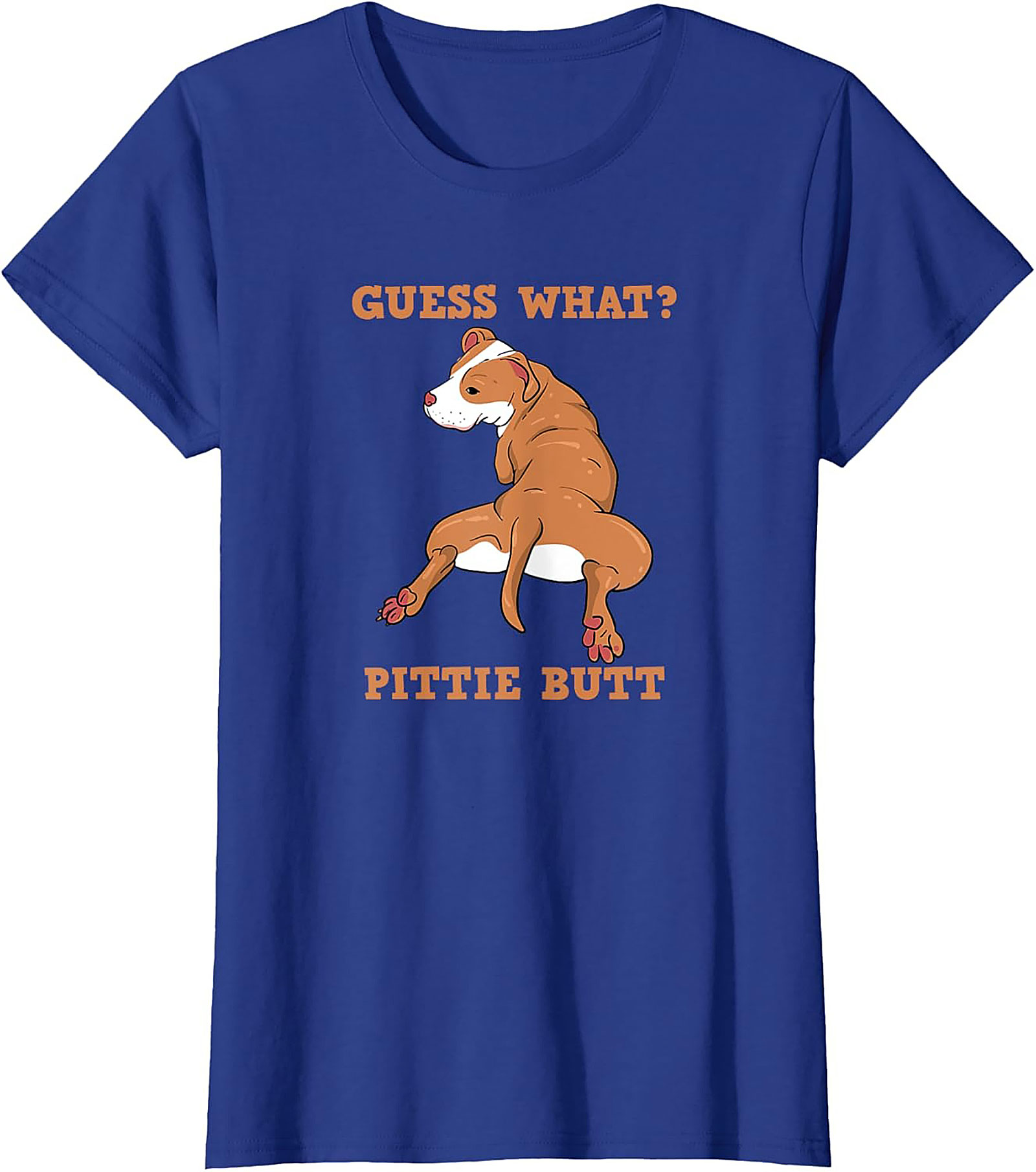 Guess What? Pittie Butt Funny Pitbull T-shirt