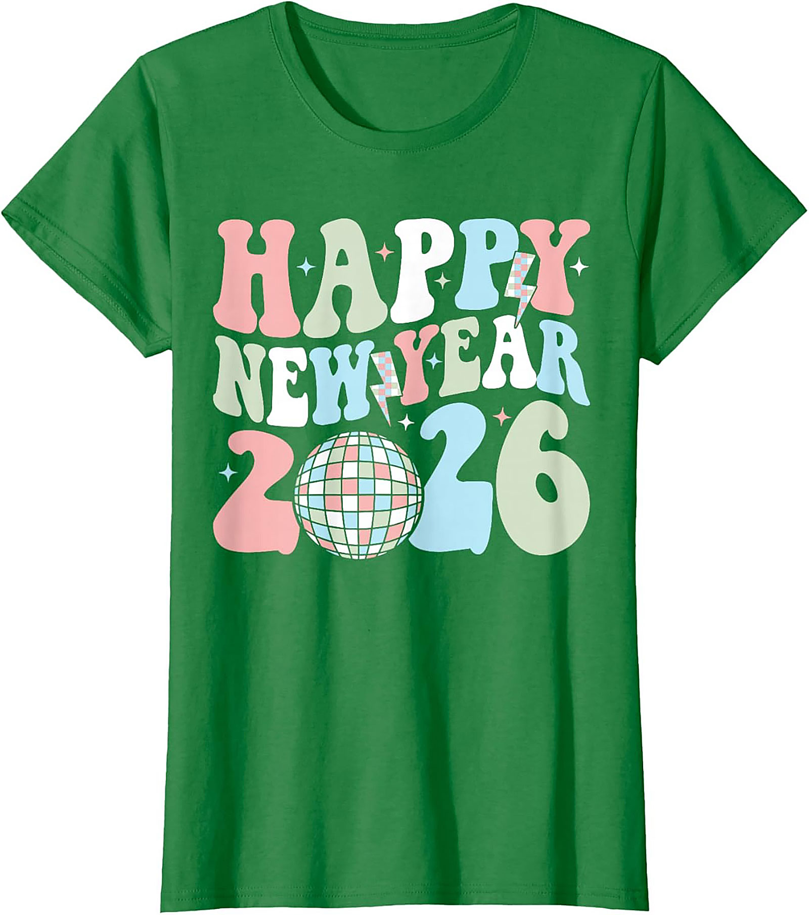  Groovy Happy New Year 2026 T-Shirt - Retro Disco Tee