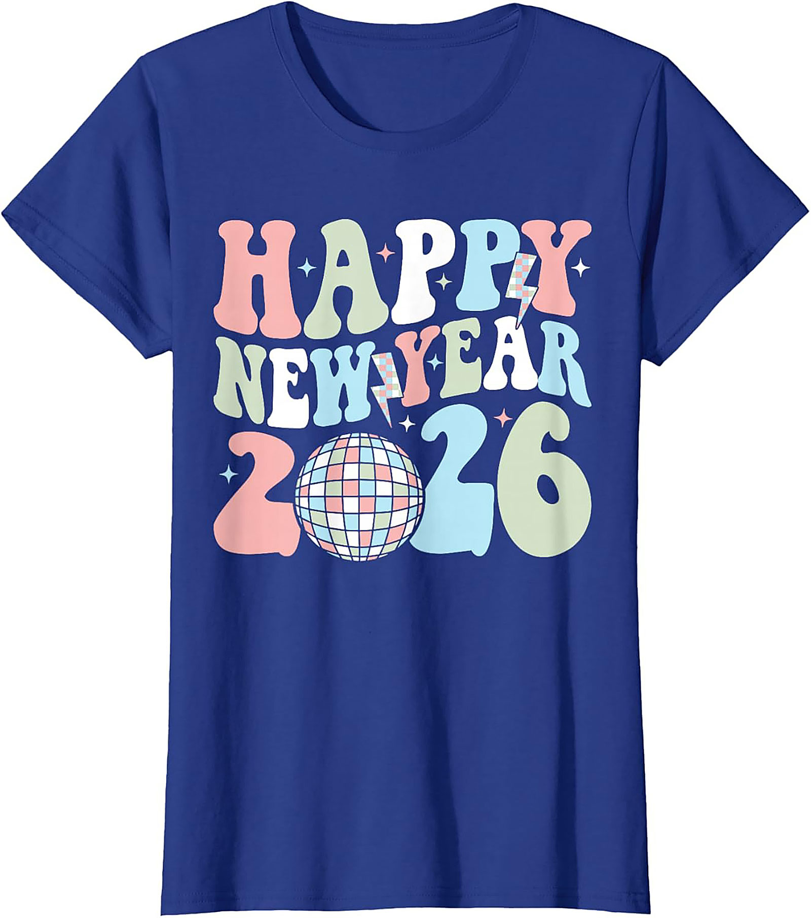  Groovy Happy New Year 2026 T-Shirt - Retro Disco Tee