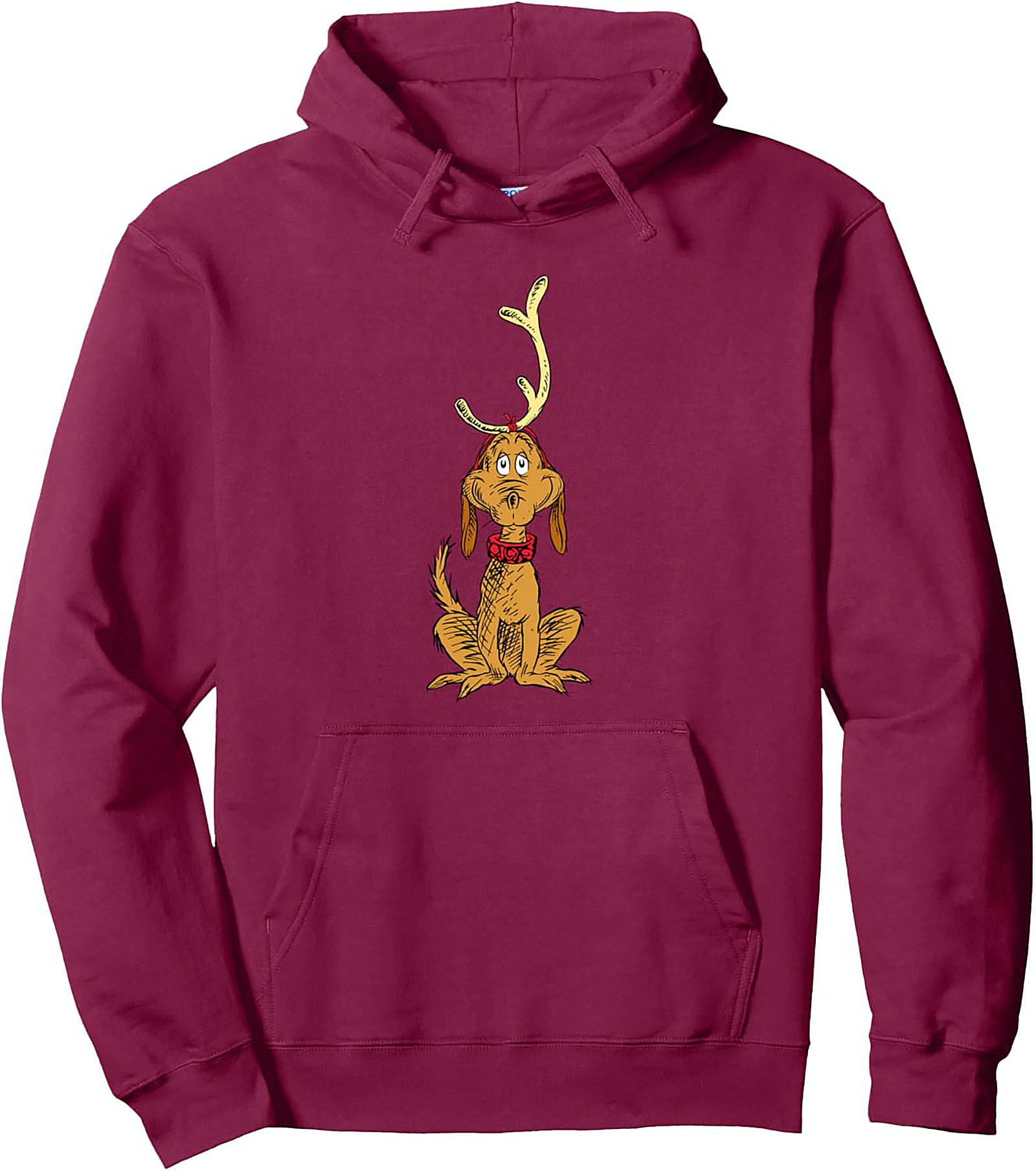Max the Dog Reindeer Pullover Hoodie Christmas Gift