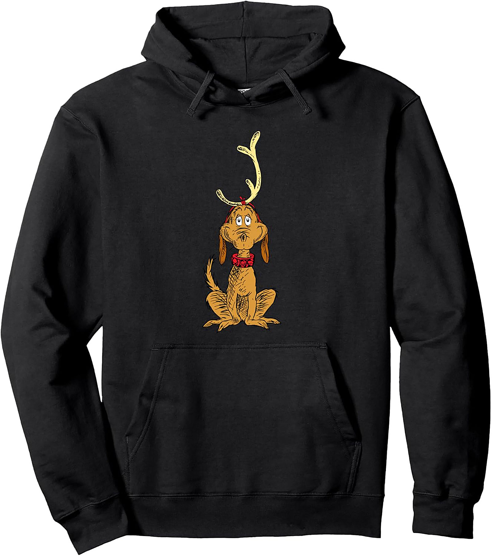 Max the Dog Reindeer Pullover Hoodie Christmas Gift