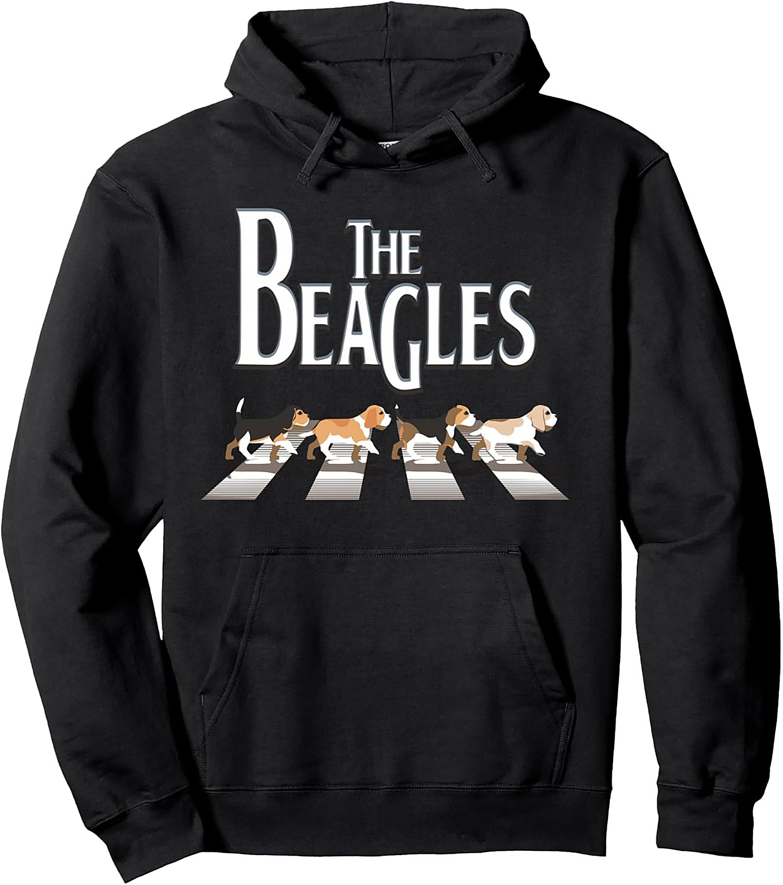 The Beagles Abbey Road Pullover Hoodie | Iconic Dog Lover Graphic Hoodie