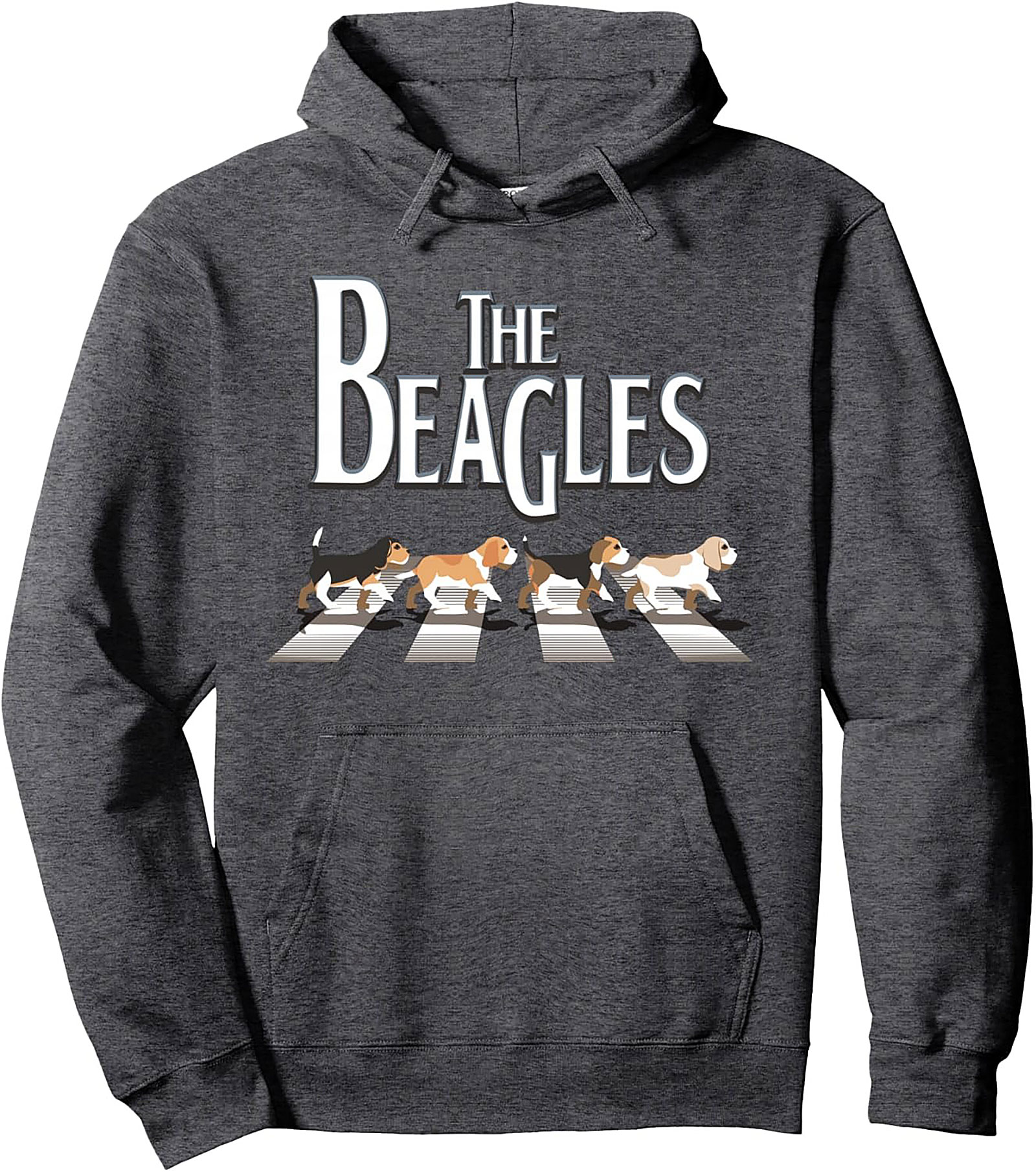 The Beagles Abbey Road Pullover Hoodie | Iconic Dog Lover Graphic Hoodie