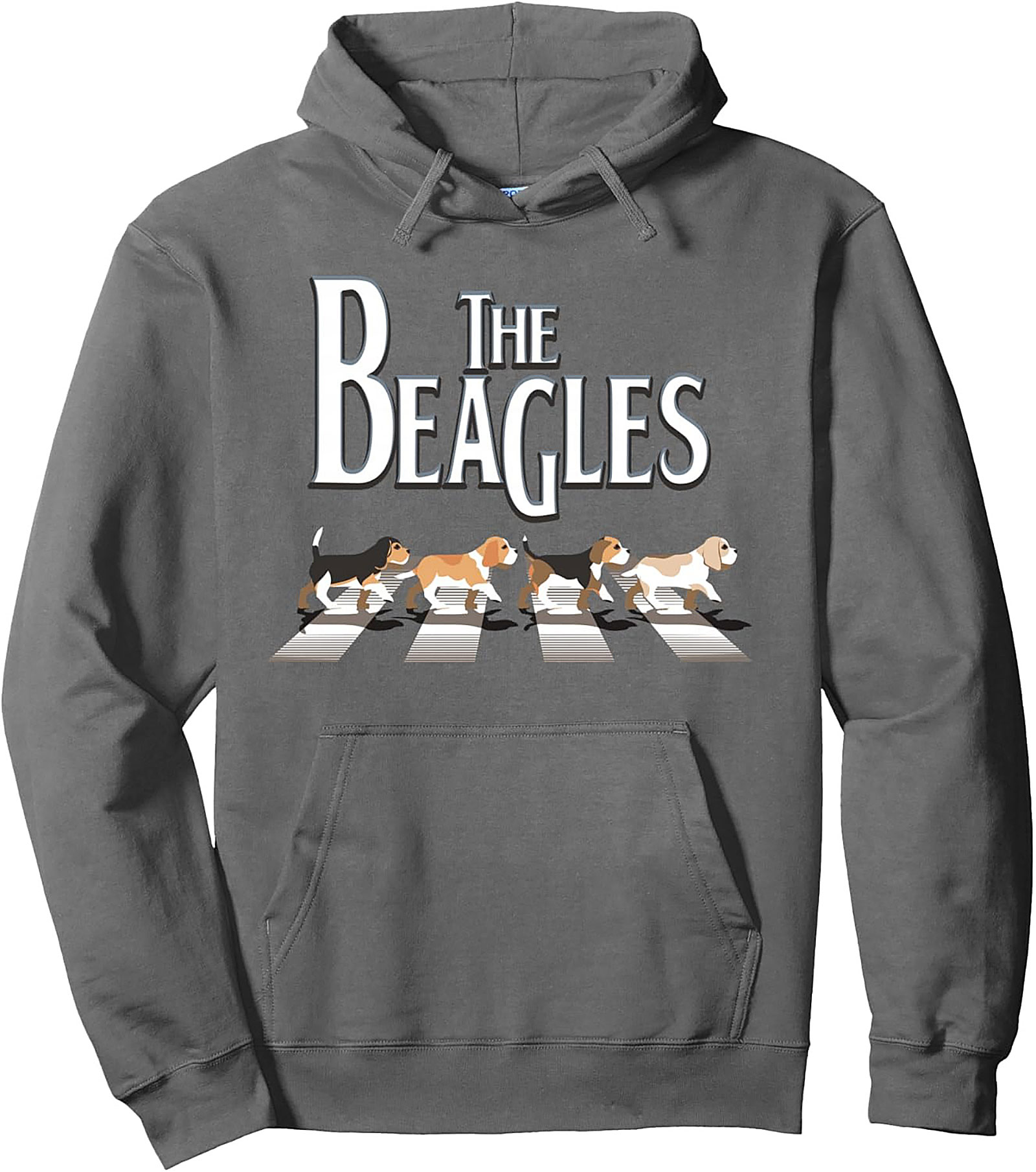 The Beagles Abbey Road Pullover Hoodie | Iconic Dog Lover Graphic Hoodie