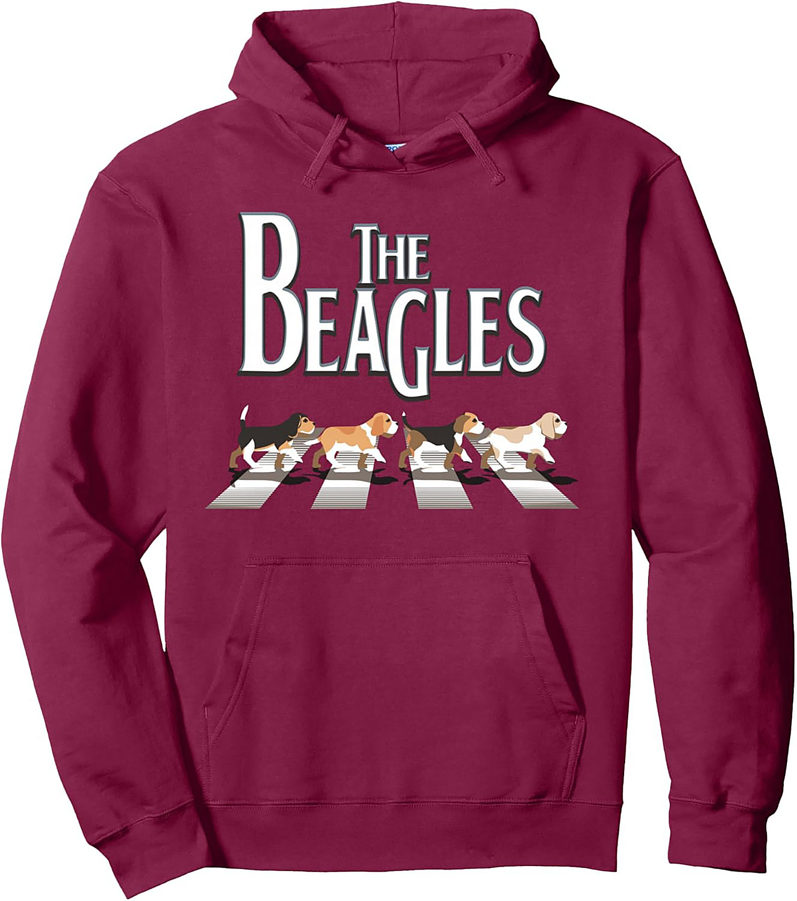 The Beagles Abbey Road Pullover Hoodie | Iconic Dog Lover Graphic Hoodie