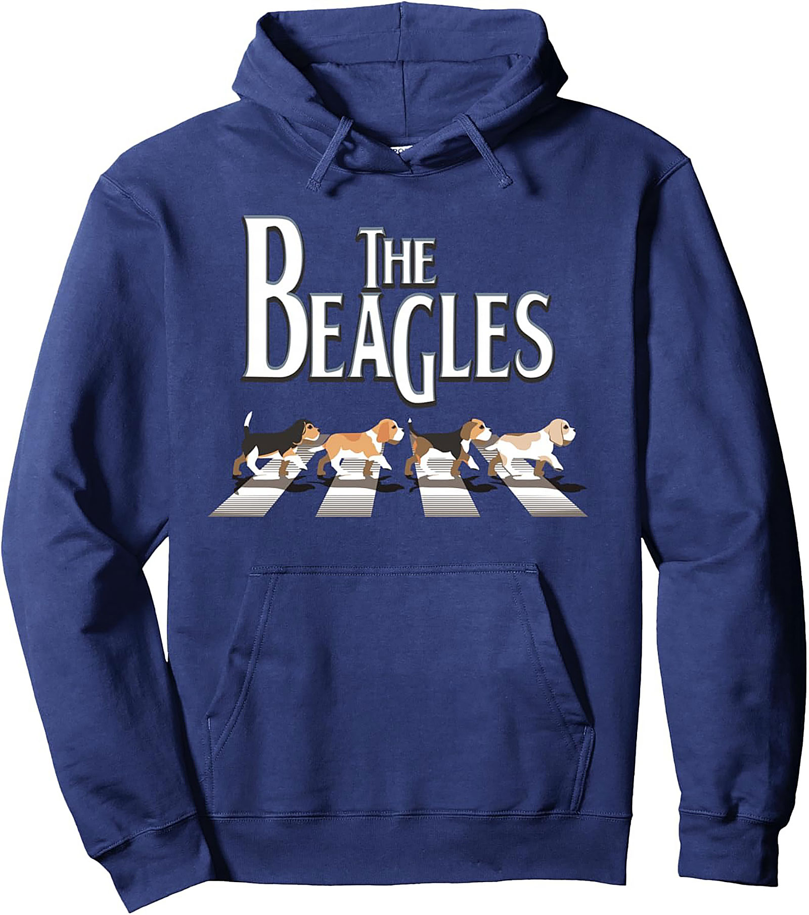 The Beagles Abbey Road Pullover Hoodie | Iconic Dog Lover Graphic Hoodie