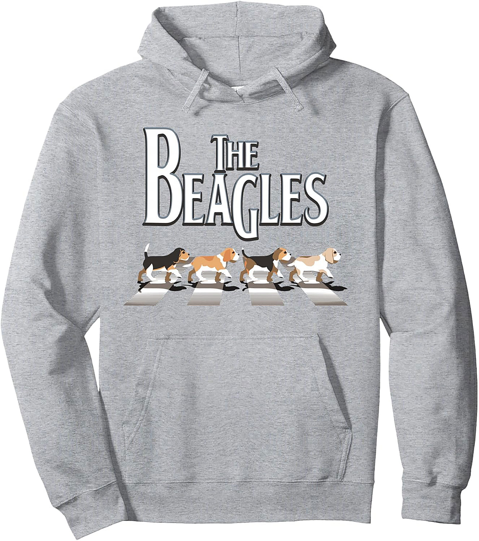 The Beagles Abbey Road Pullover Hoodie | Iconic Dog Lover Graphic Hoodie