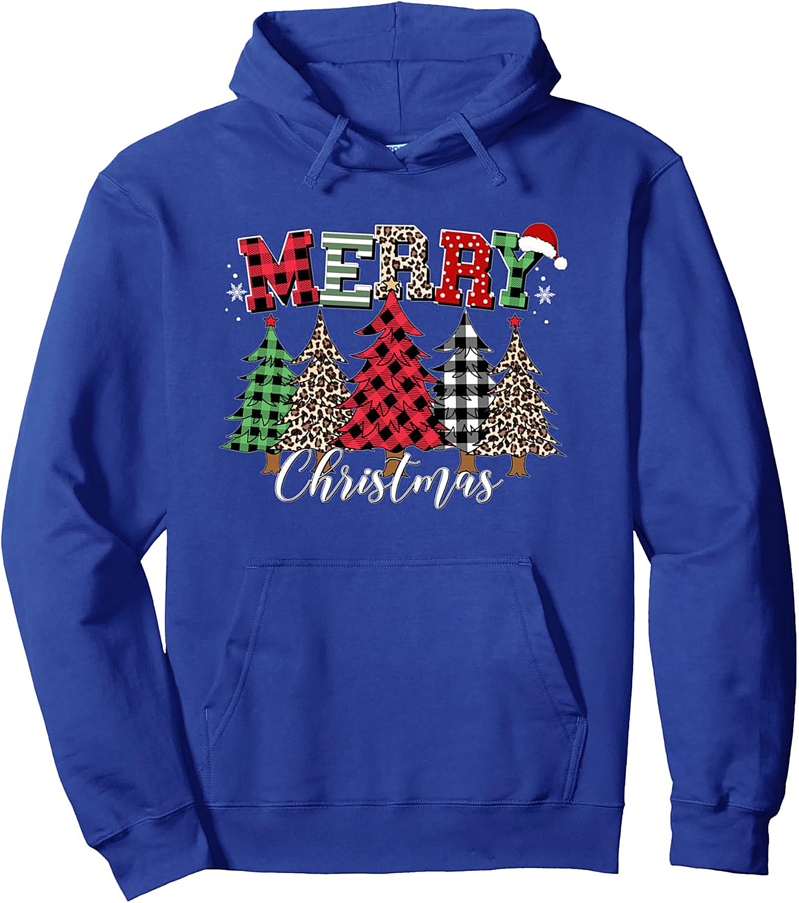Buffalo Plaid Christmas Trees Pullover Hoodie Cozy Gift