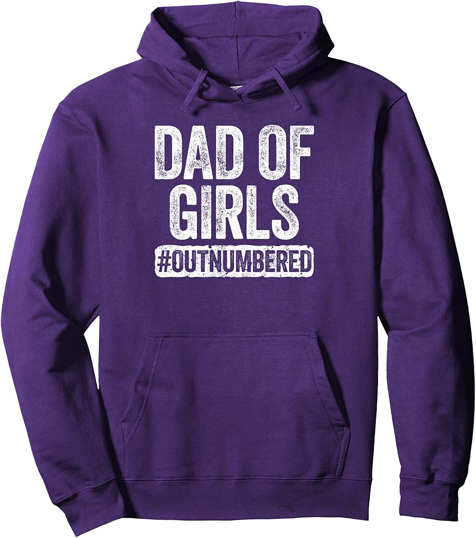 Outnumbered Dad Pullover Hoodie Dad of Girls Gift Idea