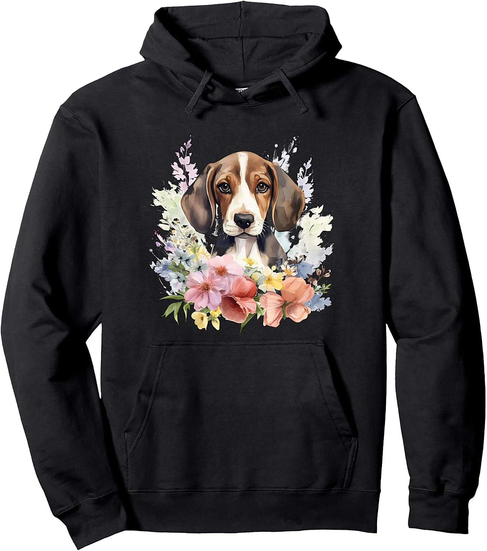 Floral Beagle Pullover Hoodie: The Ultimate Cozy Dog Lover Gift
