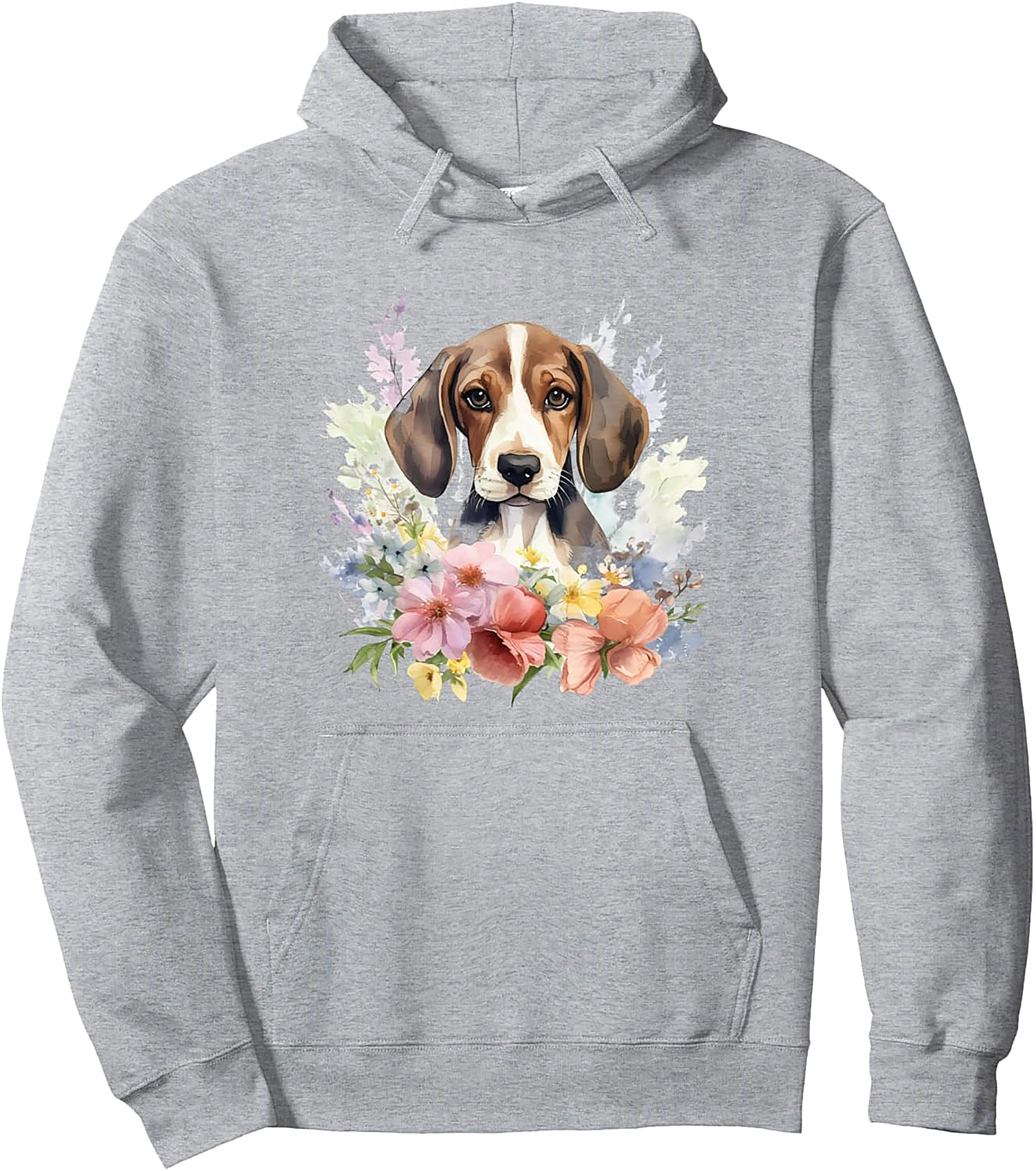 Floral Beagle Pullover Hoodie: The Ultimate Cozy Dog Lover Gift
