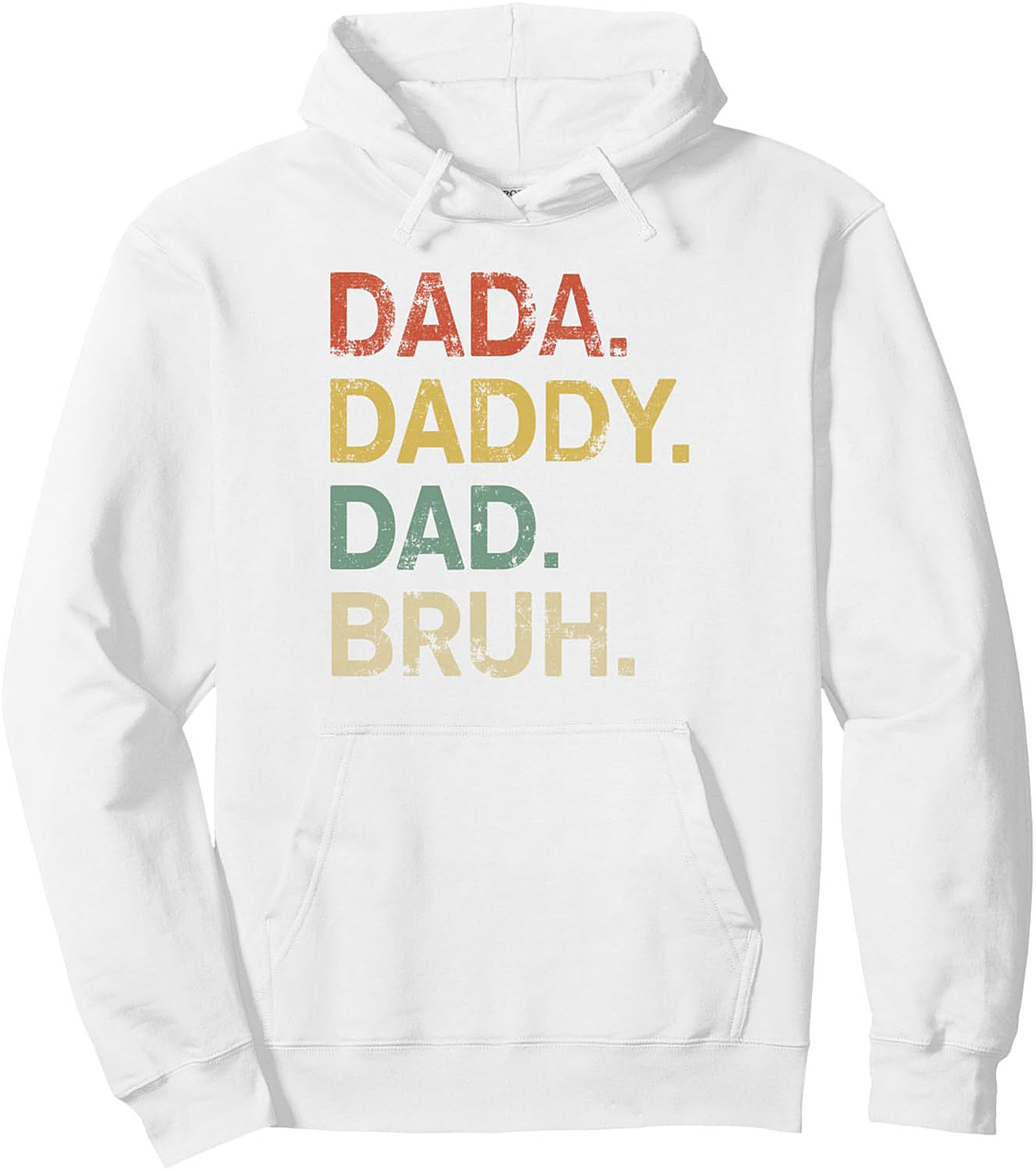 DADA DADDY DAD BRUH Funny Dad Pullover Hoodie