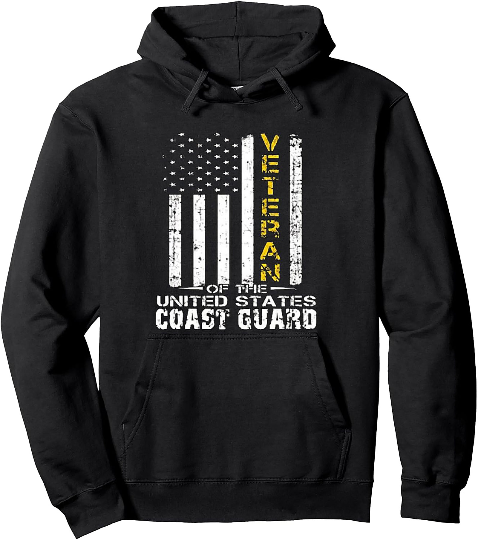 Coast Guard Veteran Graphic Hoodie | US Flag Pullover