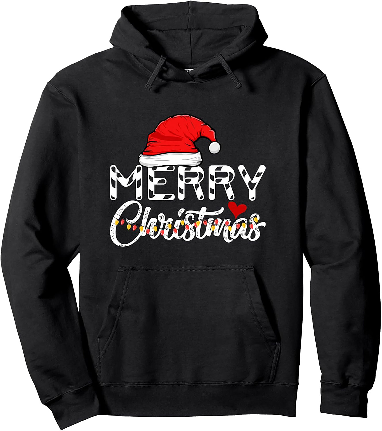 Cow Print Merry Christmas Pullover Hoodie