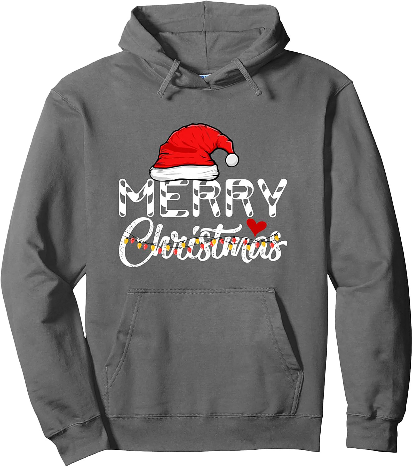 Cow Print Merry Christmas Pullover Hoodie
