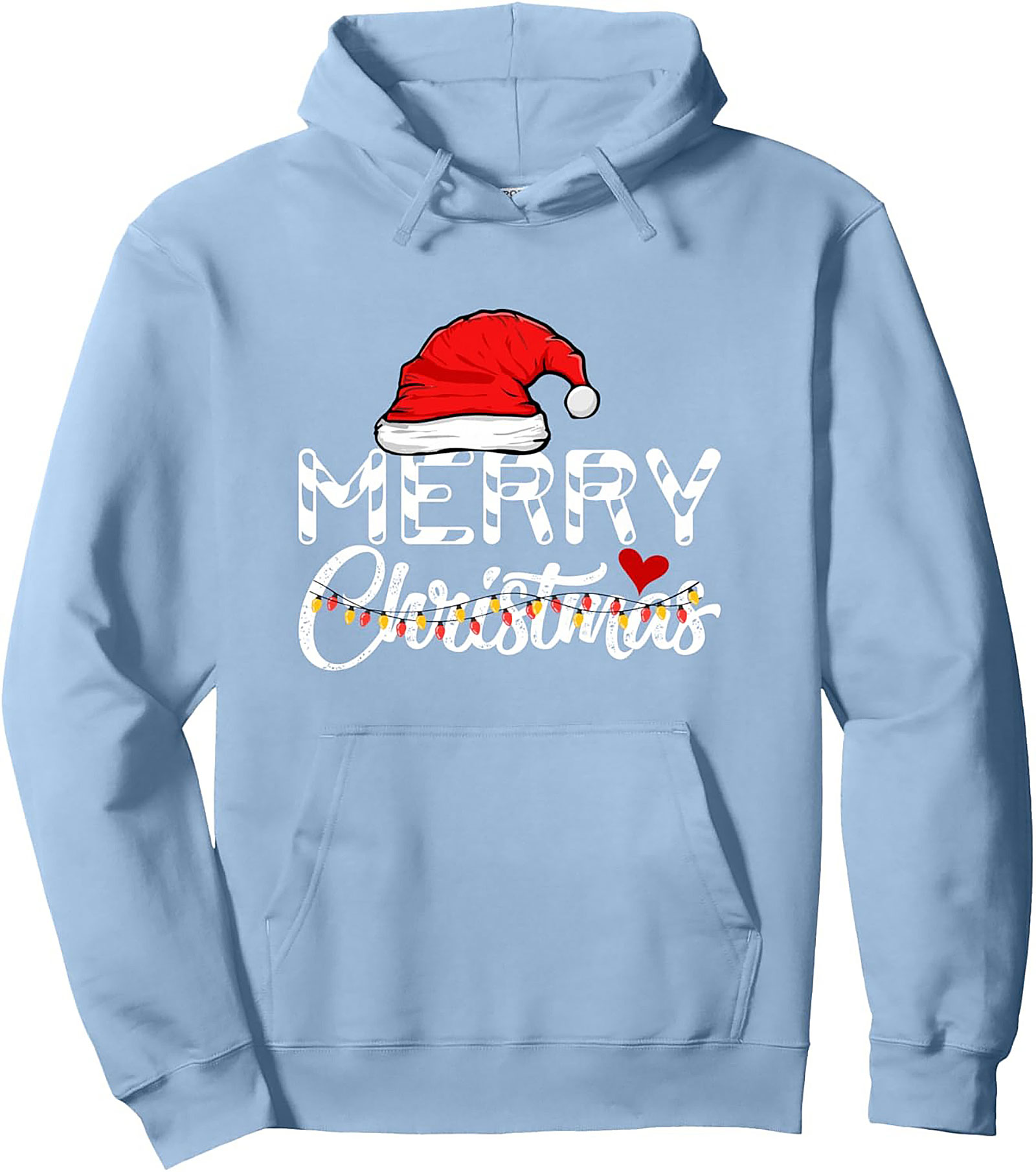 Cow Print Merry Christmas Pullover Hoodie