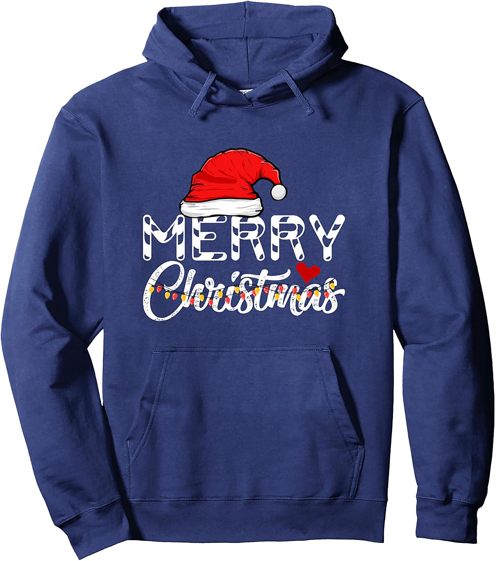 Cow Print Merry Christmas Pullover Hoodie