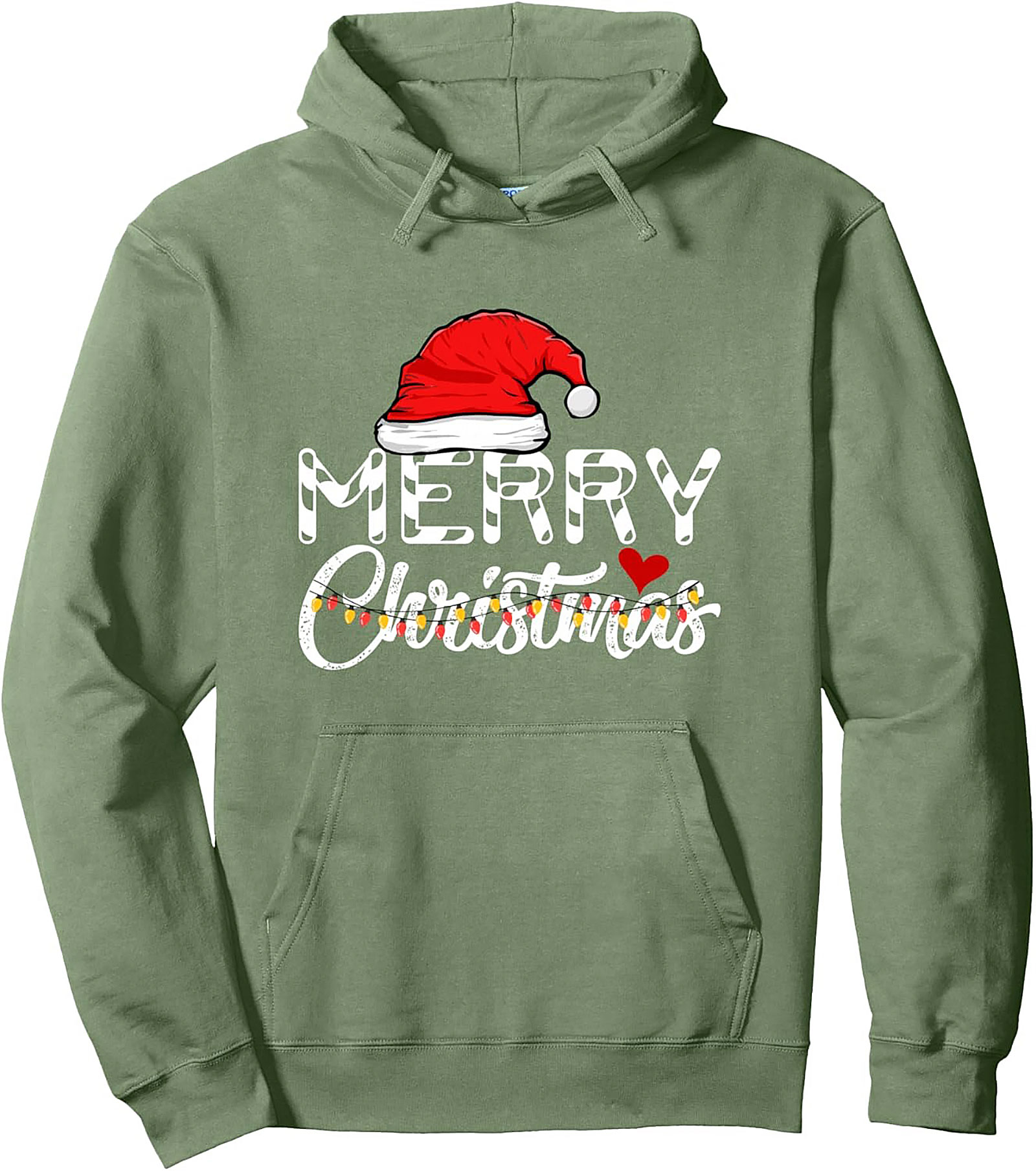 Cow Print Merry Christmas Pullover Hoodie