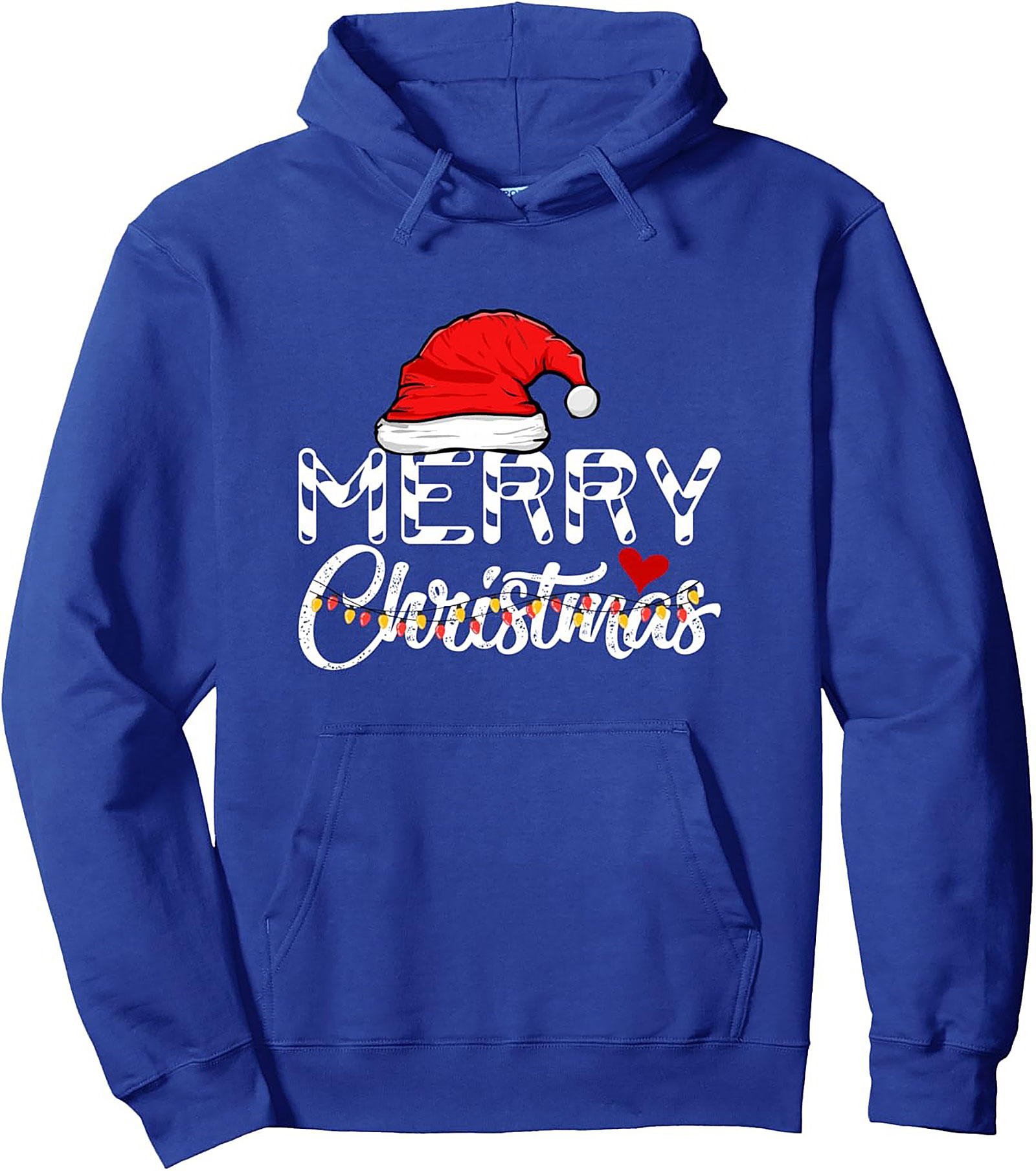 Cow Print Merry Christmas Pullover Hoodie
