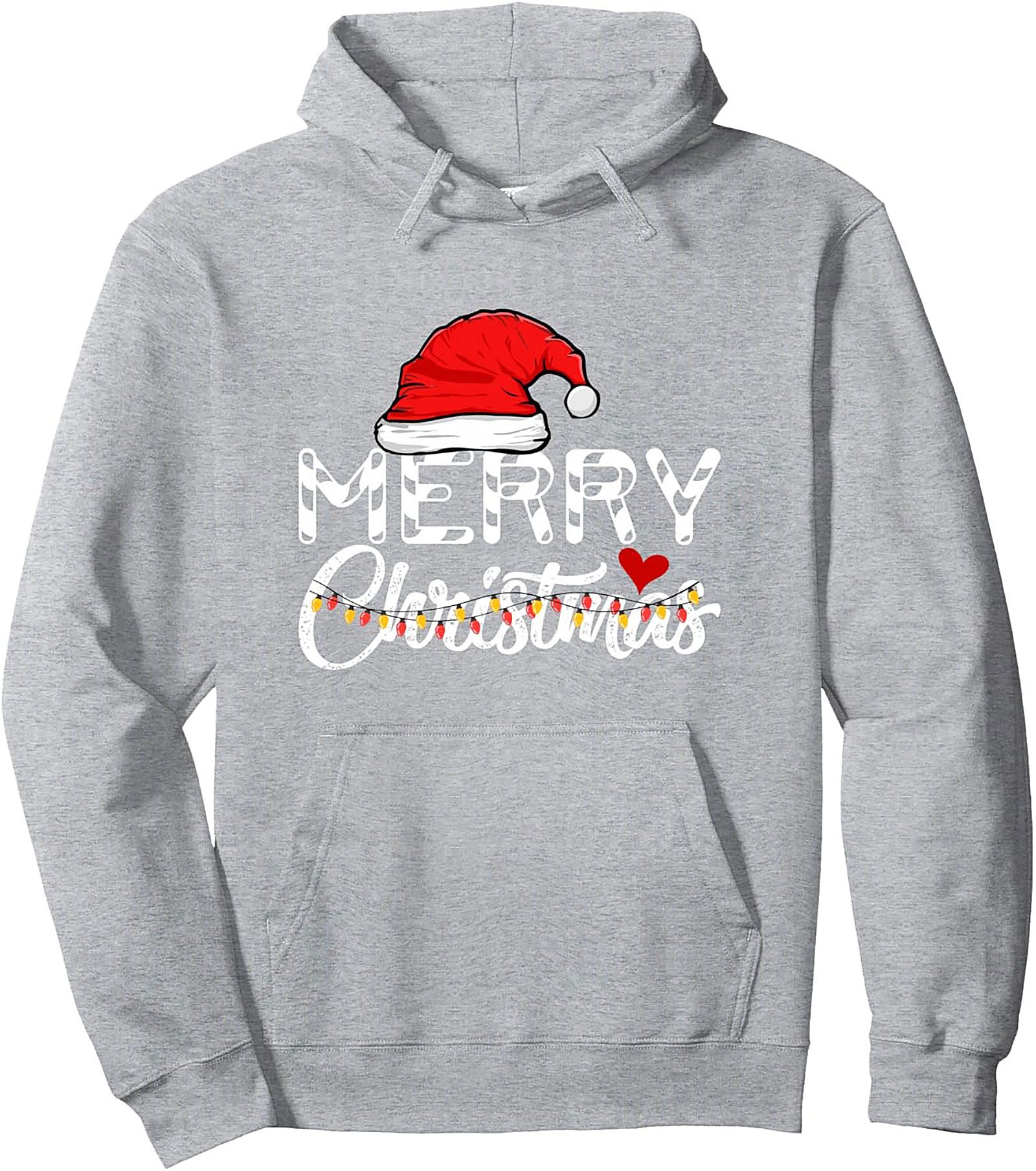 Cow Print Merry Christmas Pullover Hoodie