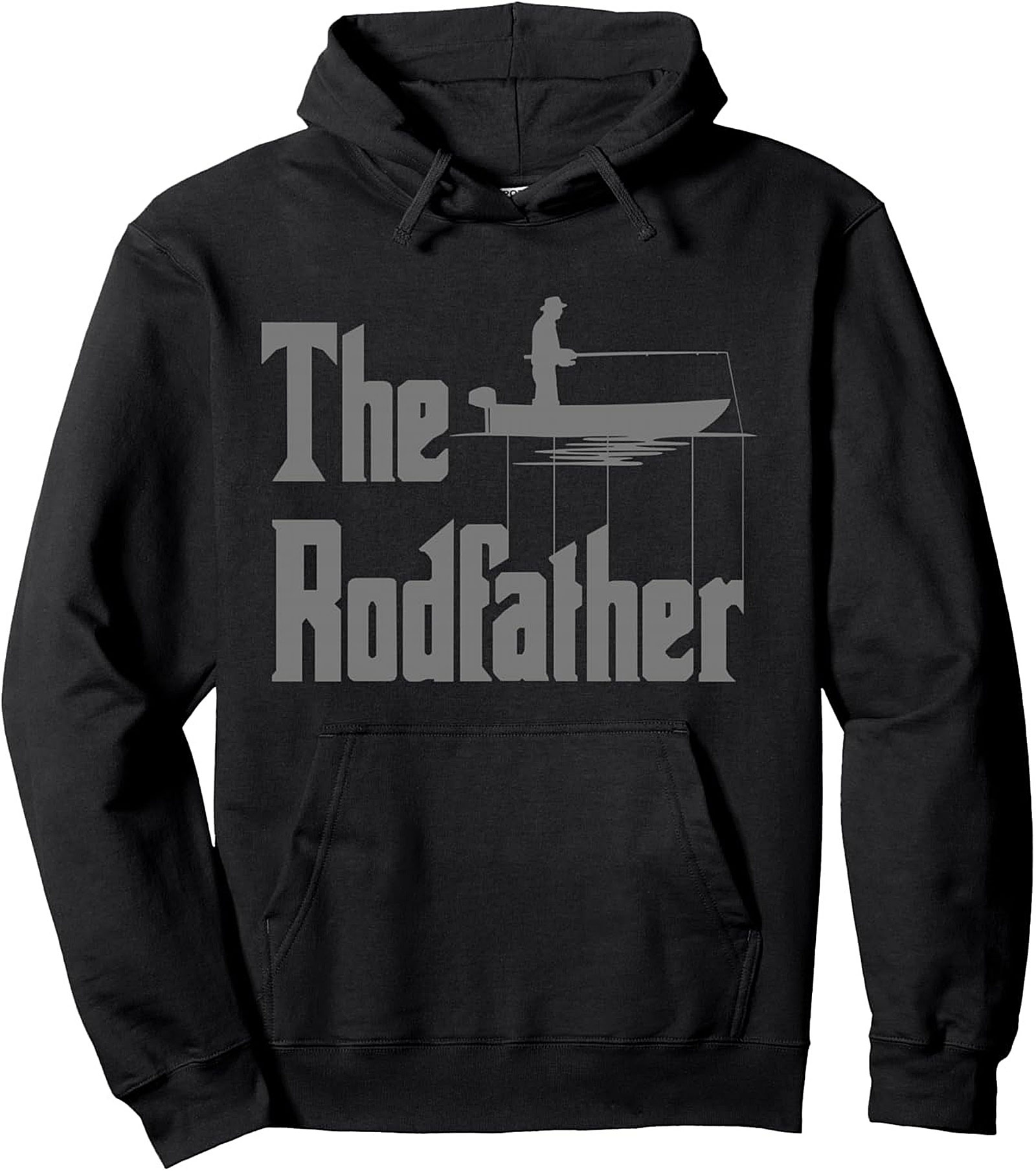 RodFather Pullover Hoodie Funny Fishing Gift Idea