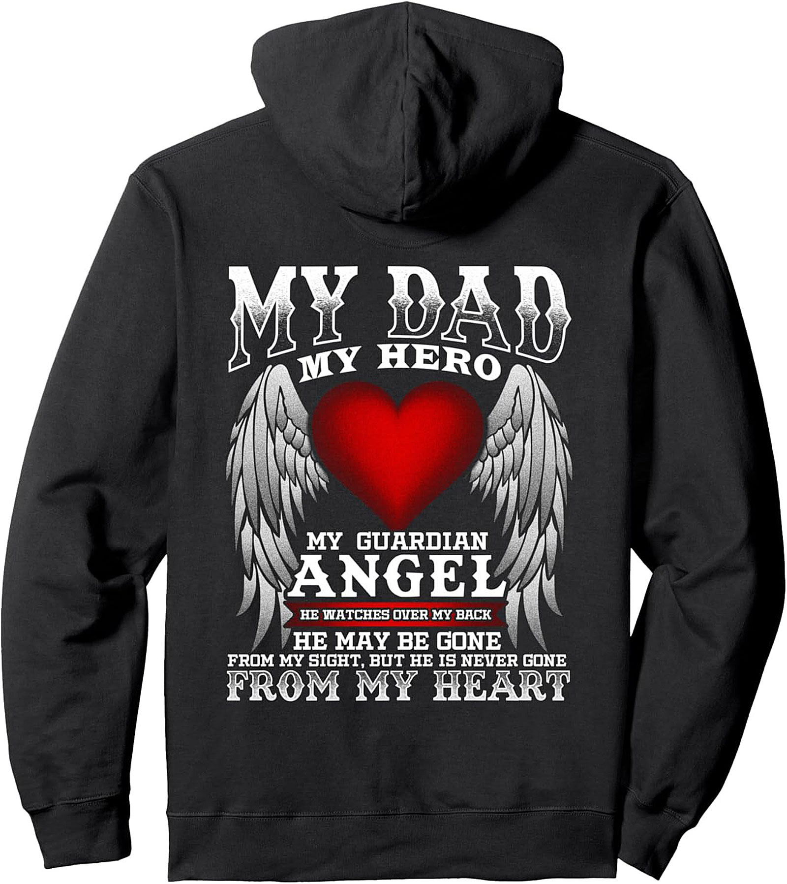Guardian Ange Dad Pullover Hoodie Memorial Gift