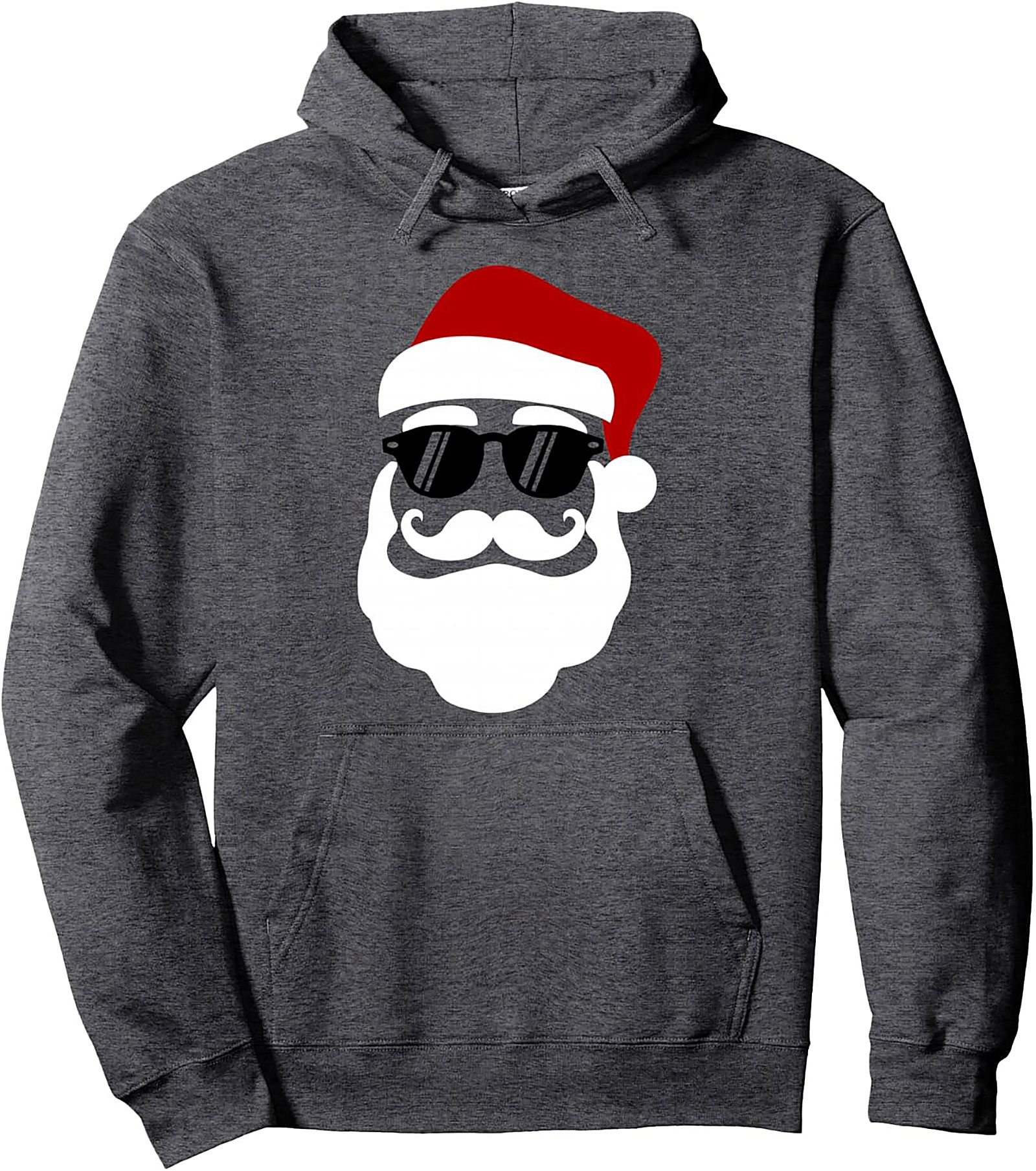 Cool Santa Pullover Hoodie Hipster Christmas Graphic