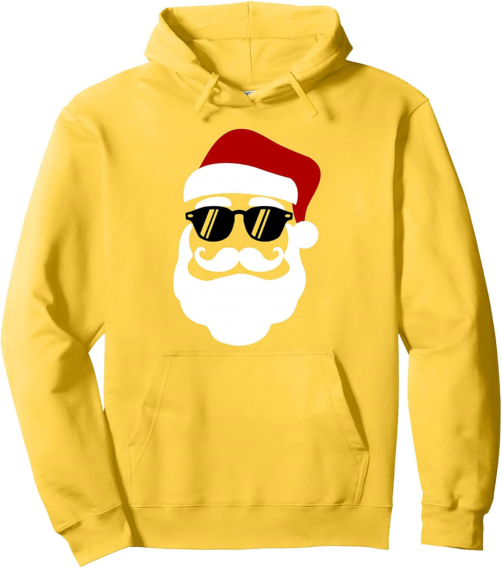 Cool Santa Pullover Hoodie Hipster Christmas Graphic