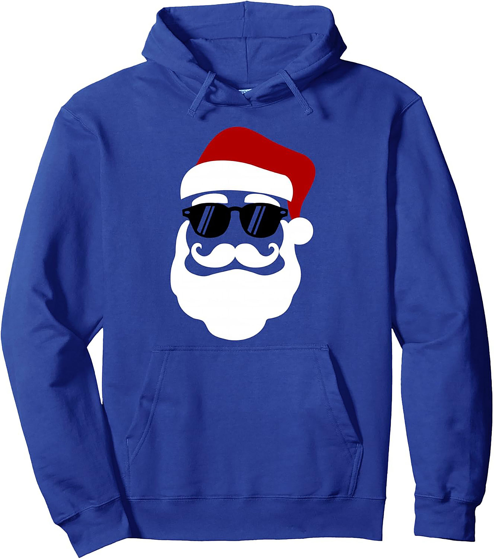 Cool Santa Pullover Hoodie Hipster Christmas Graphic