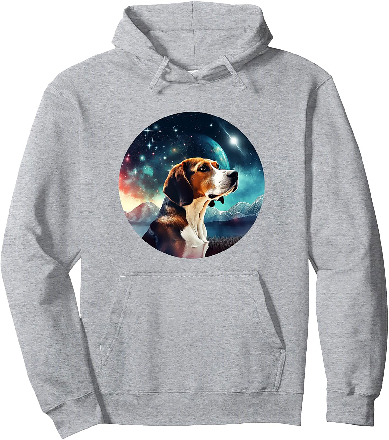 Cosmic Dreamer Galaxy Beagle Pullover Hoodie