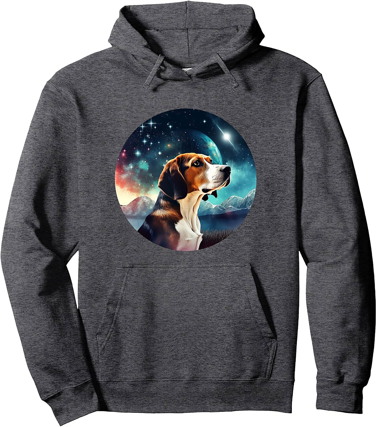 Cosmic Dreamer Galaxy Beagle Pullover Hoodie