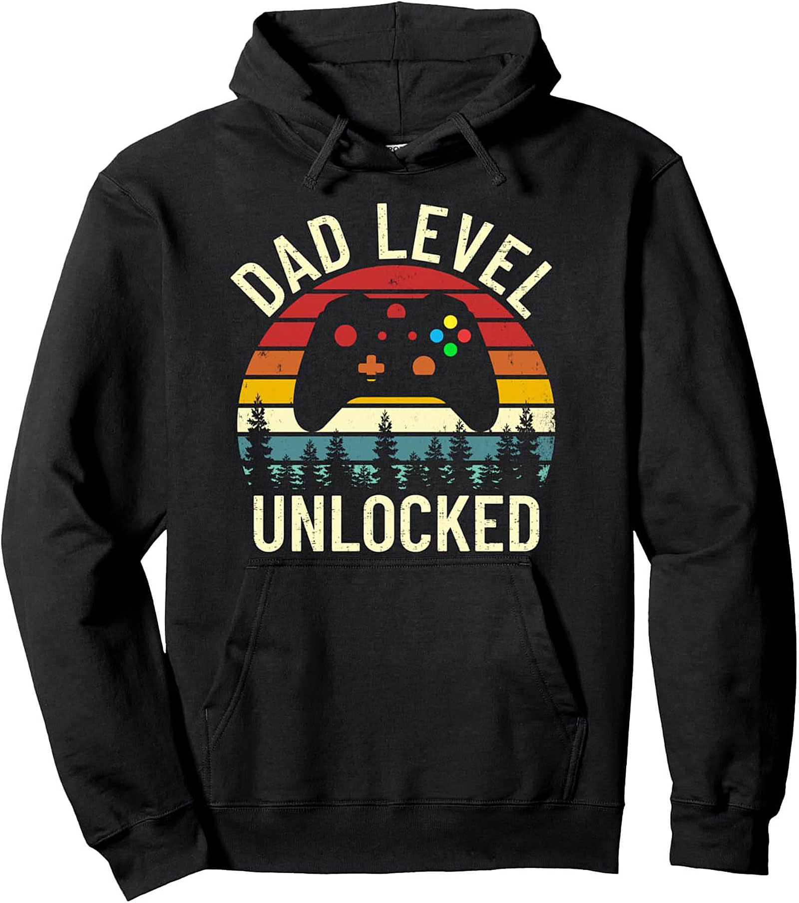Dad Level Unlocked Graphic Hoodie Gamer Dad Gift