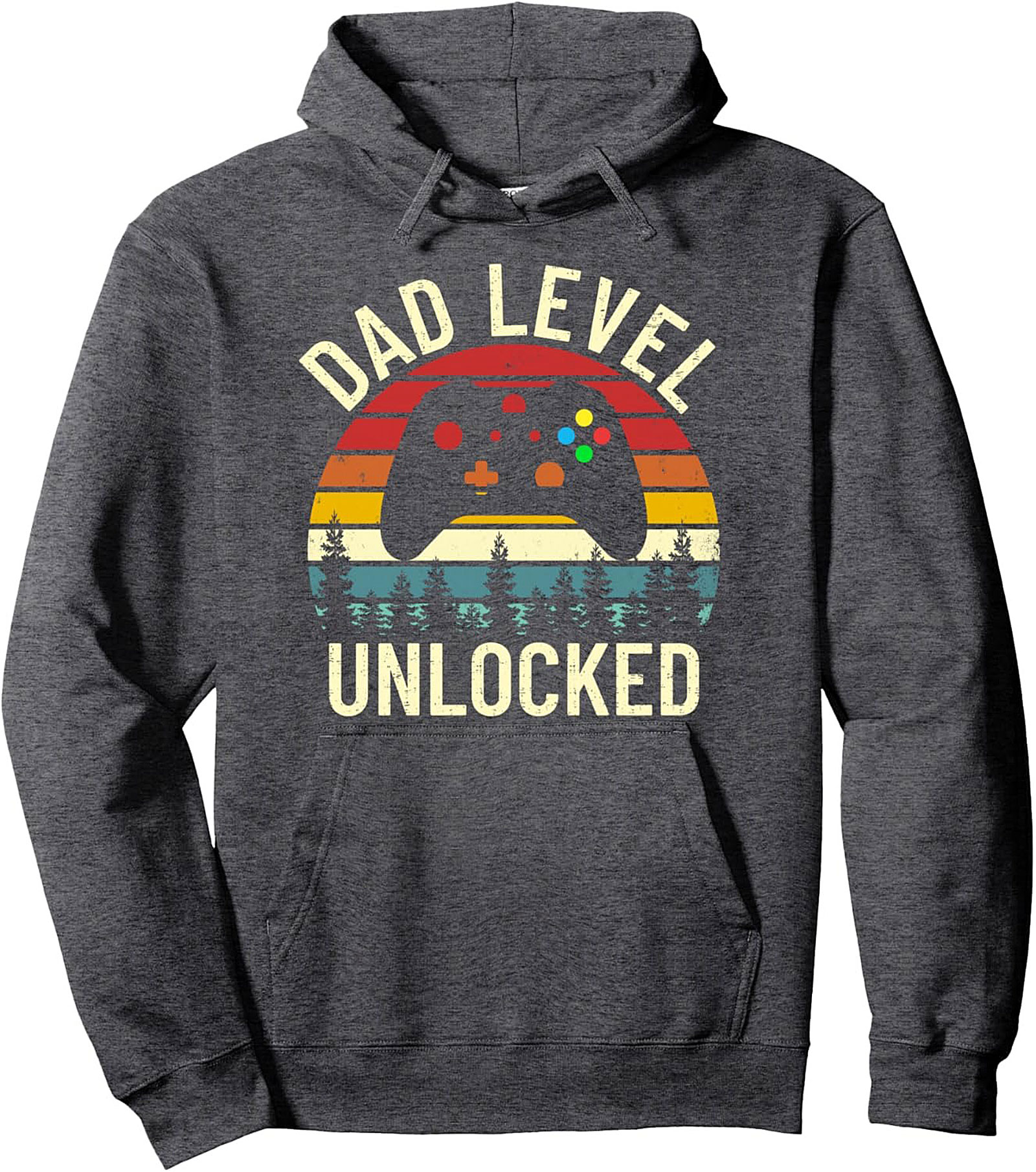 Dad Level Unlocked Graphic Hoodie Gamer Dad Gift