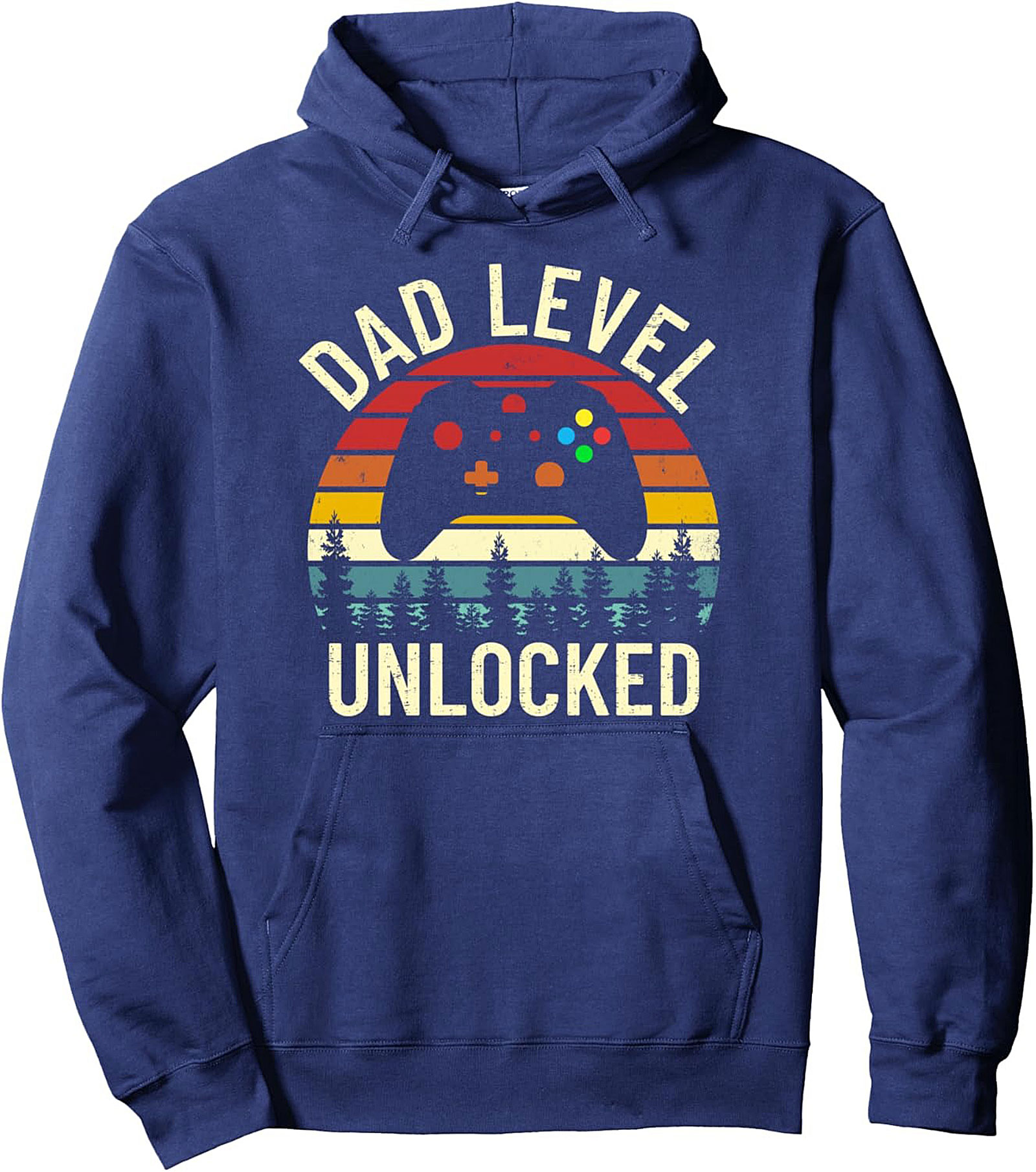 Dad Level Unlocked Graphic Hoodie Gamer Dad Gift