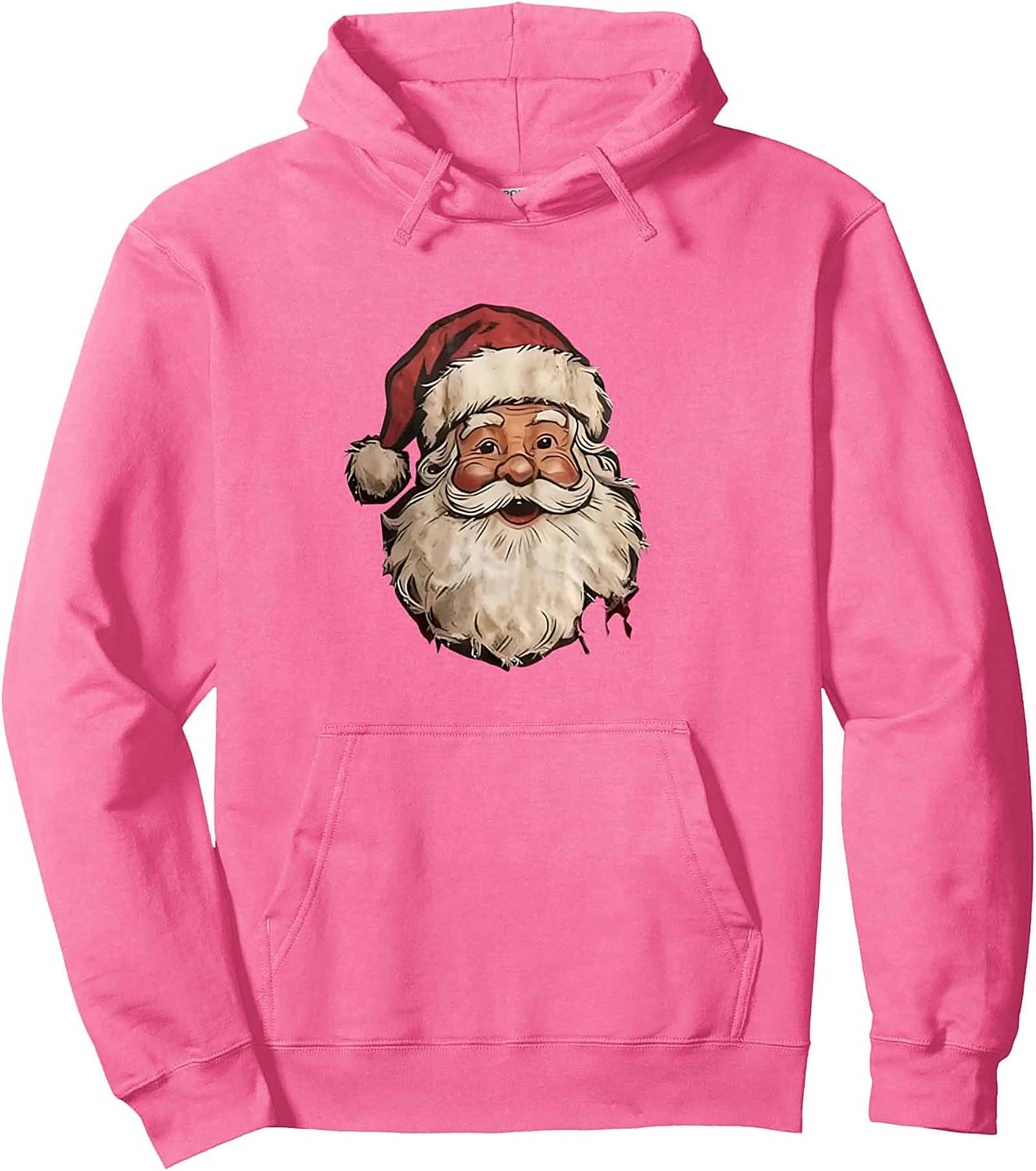Vintage Santa Claus Pullover Hoodie Classic Christmas