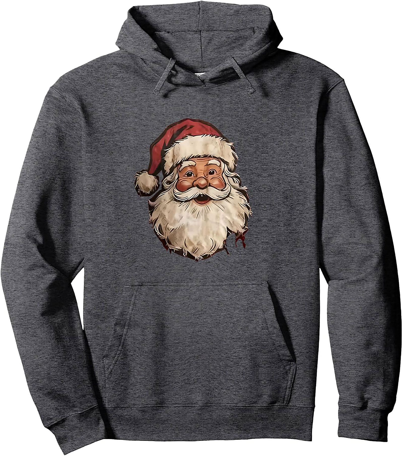 Vintage Santa Claus Pullover Hoodie Classic Christmas