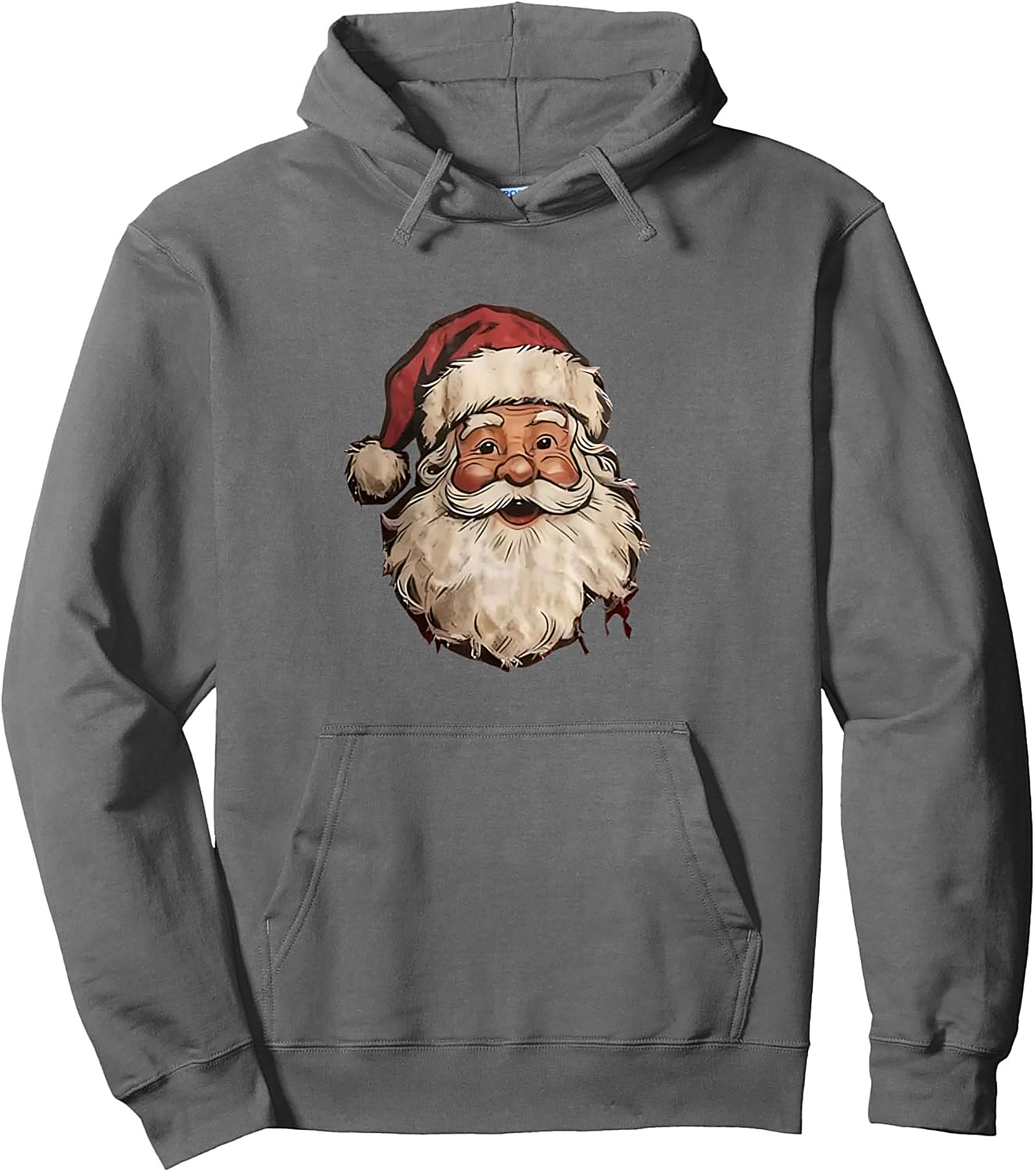 Vintage Santa Claus Pullover Hoodie Classic Christmas