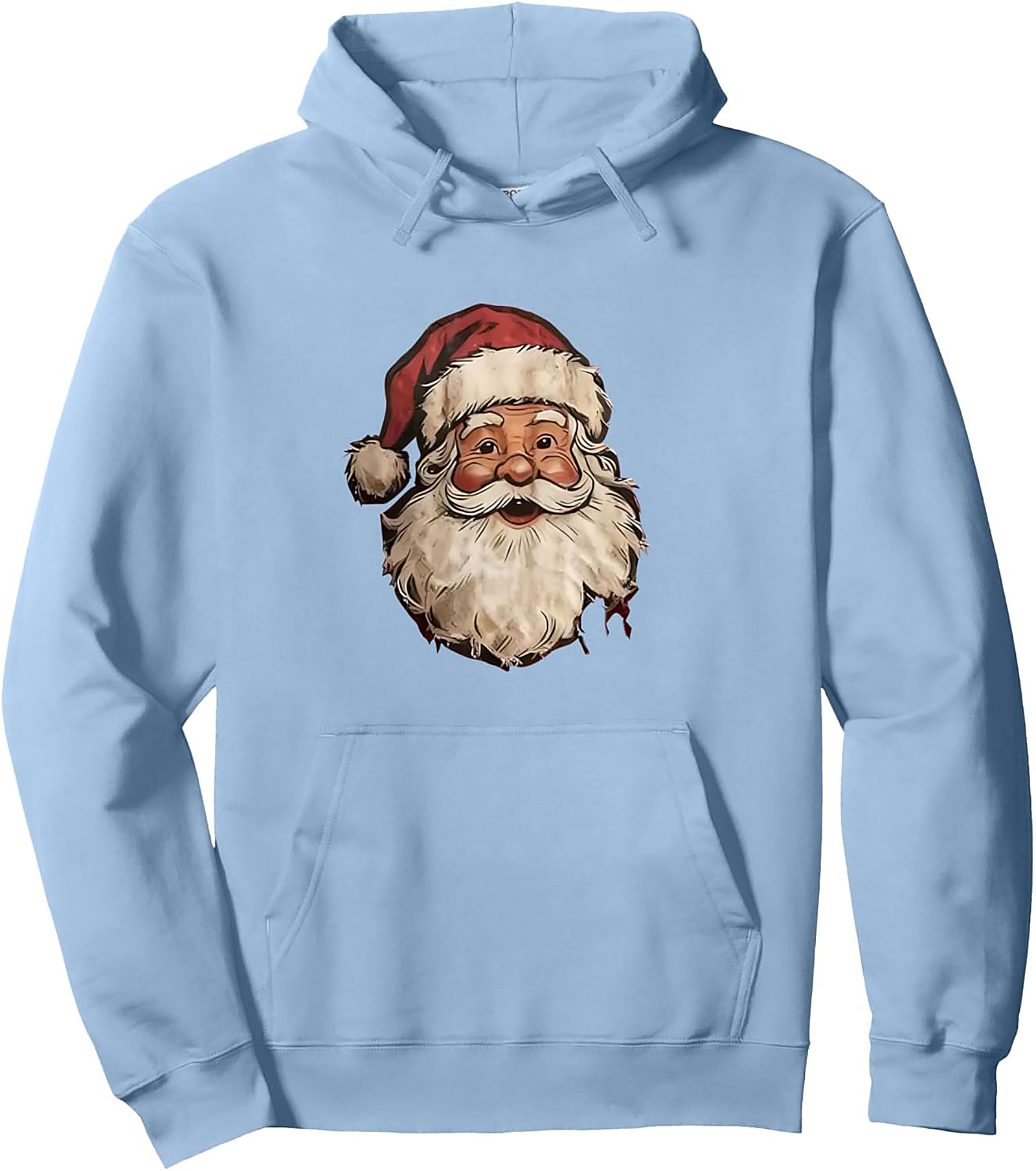 Vintage Santa Claus Pullover Hoodie Classic Christmas